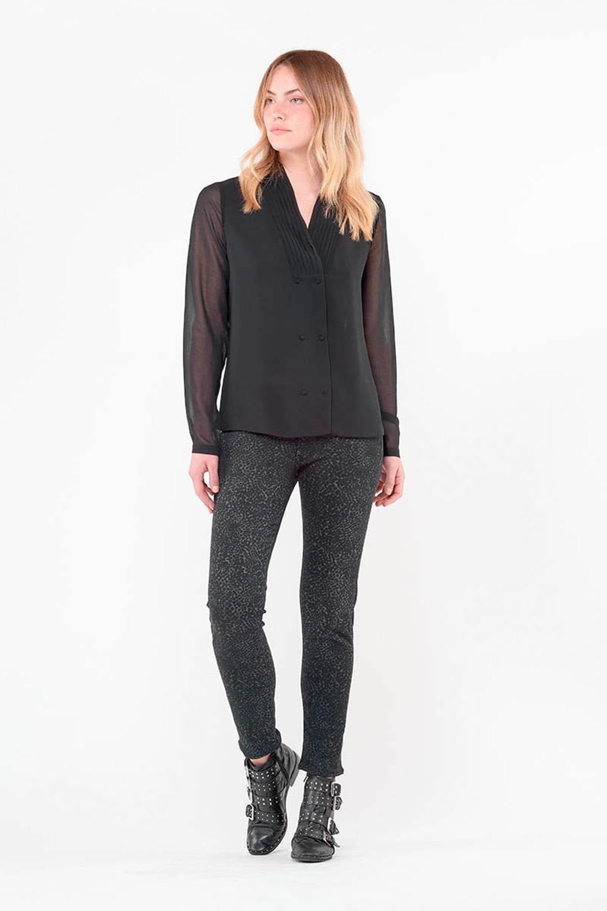 Camicia Donna Le Temps Des Cerises CHE ANITA BLACK — vista 2