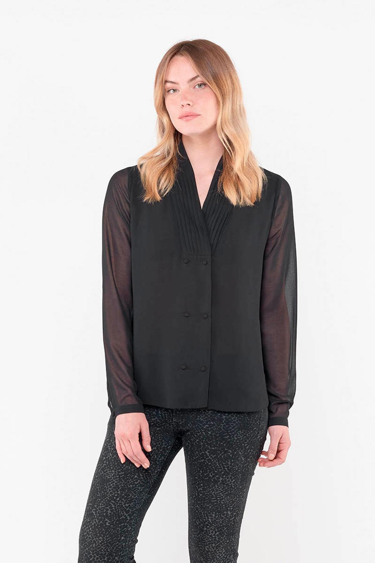 Camicia Donna Le Temps Des Cerises CHE ANITA BLACK — vista 1