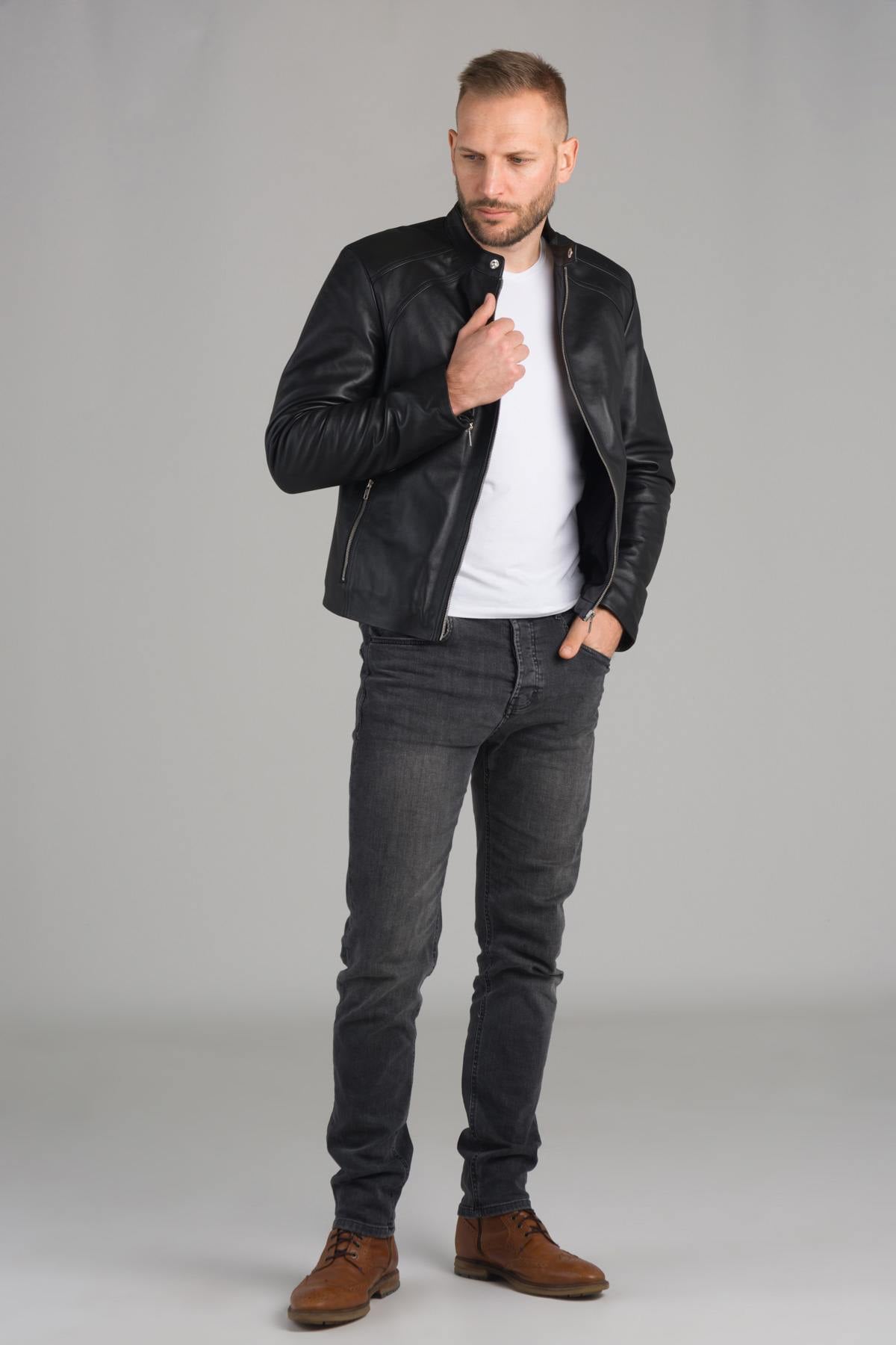 Blouson Homme Serge Pariente LENI AG NOIR — vue 4