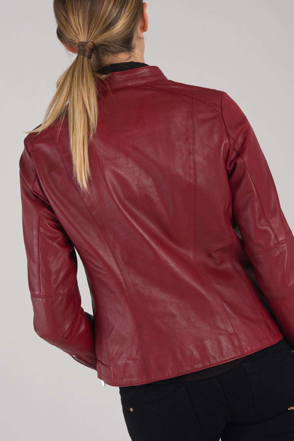 Blouson Femme Rose Garden CALVI CURVE SHEEP MANILA RED CHIL — vue 5