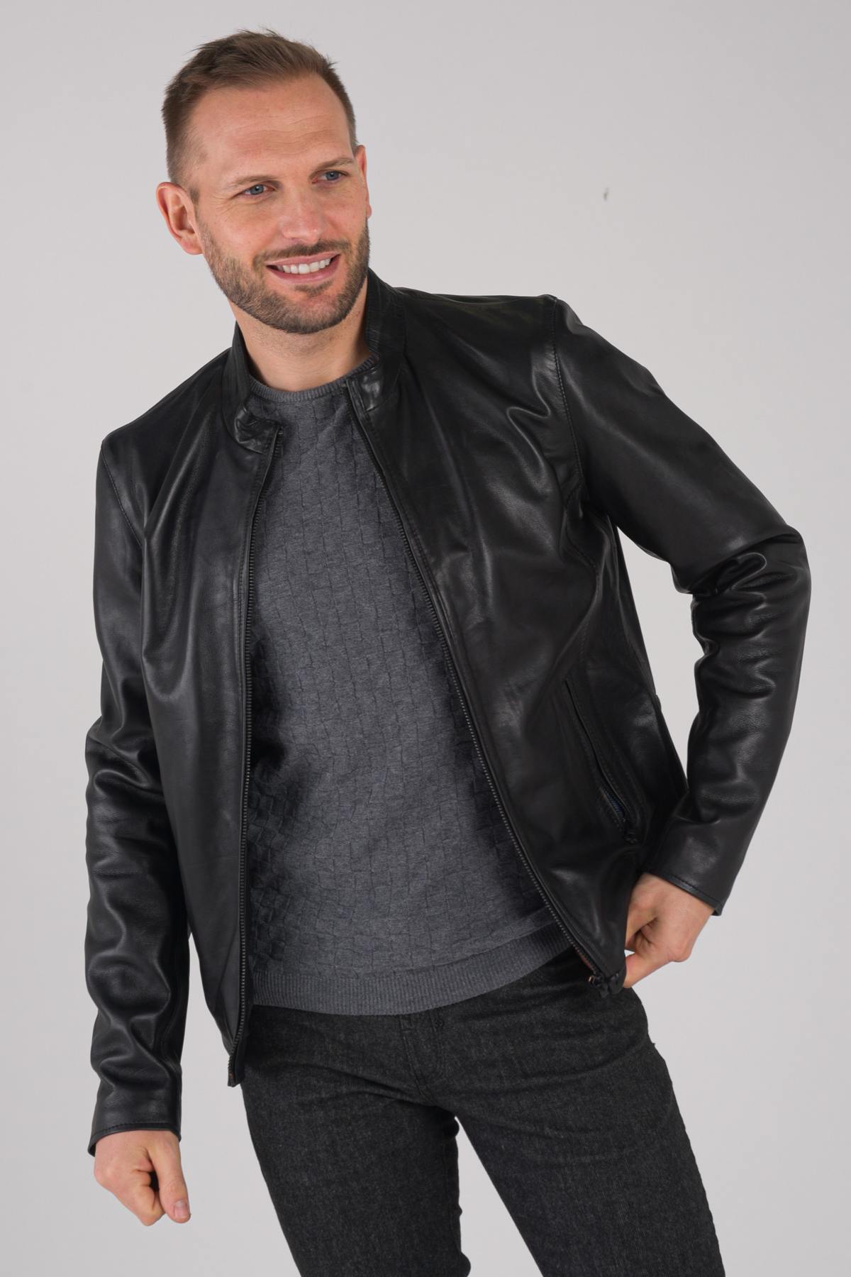 Herren Jacke Daytona FERULLI SHEEP MANILA BLACK — Ansicht 1