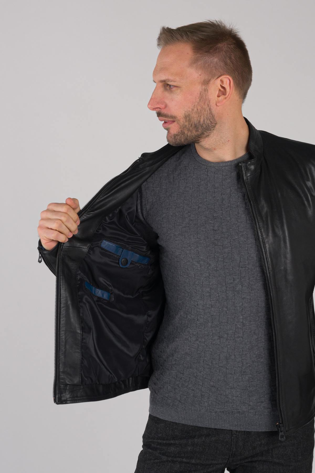 Herren Jacke Daytona FERULLI SHEEP MANILA BLACK — Ansicht 5