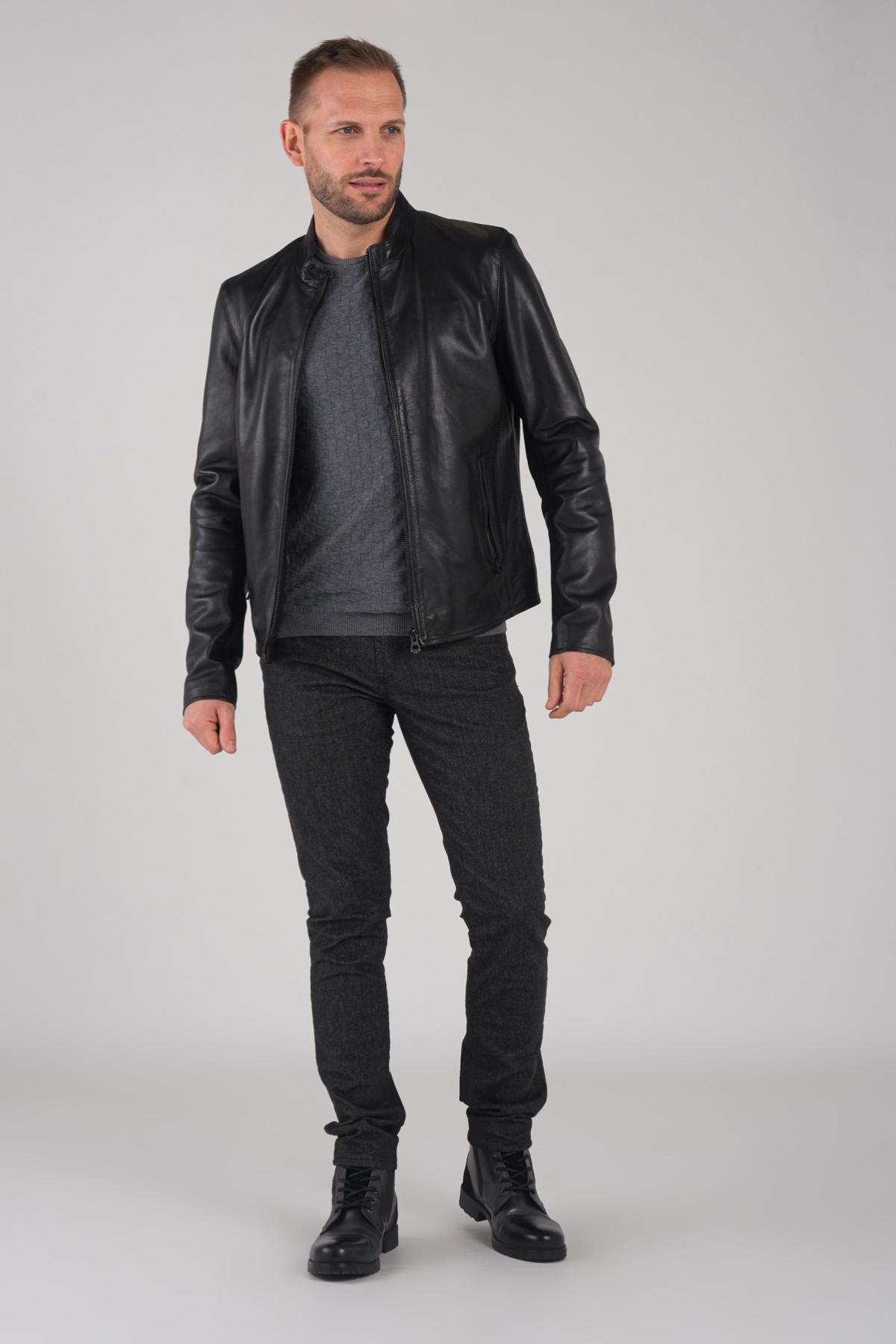 Herren Jacke Daytona FERULLI SHEEP MANILA BLACK — Ansicht 4