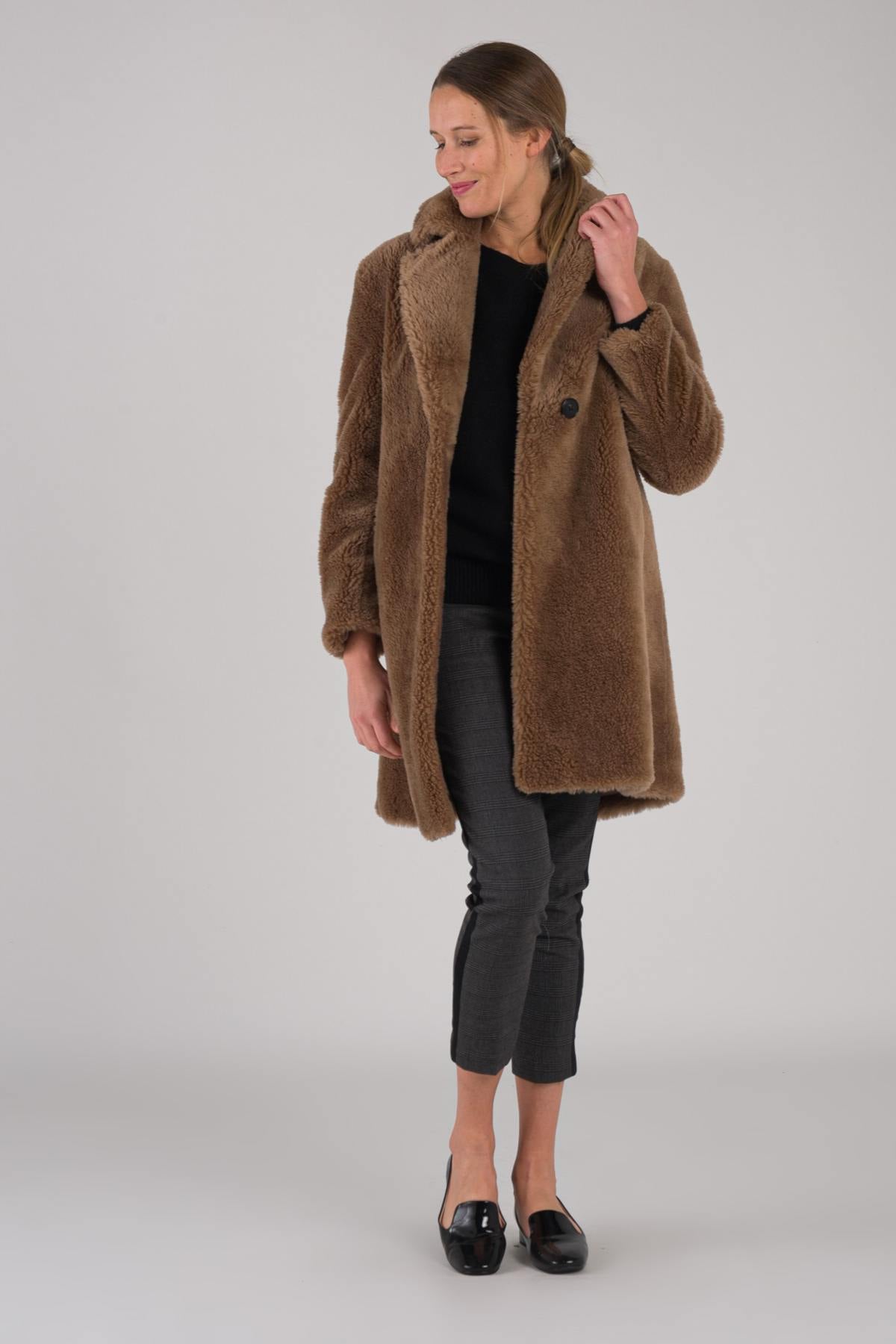 Cazadora Mujeres Intuition FIRMA TEDDY MARRON — vista 2