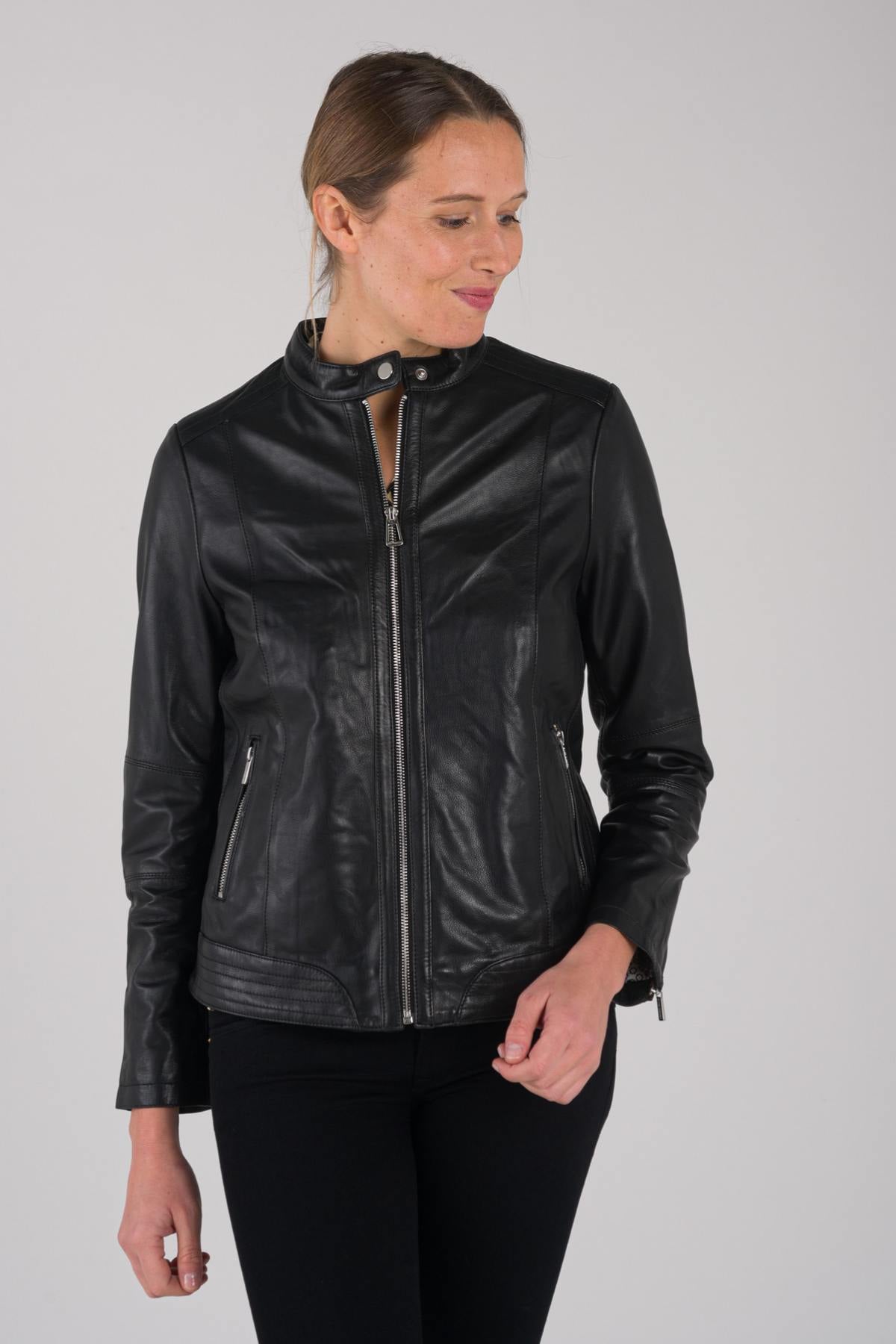 Chaqueta Mujeres Rose Garden CALVI CURVE SHEEP MANILA BLACK — vista 2