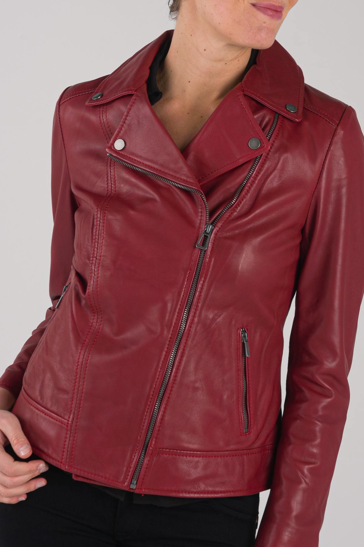 Giacche Donna Rose Garden BREDA CURVE SHEEP MANILA RED CHILI — vista 1