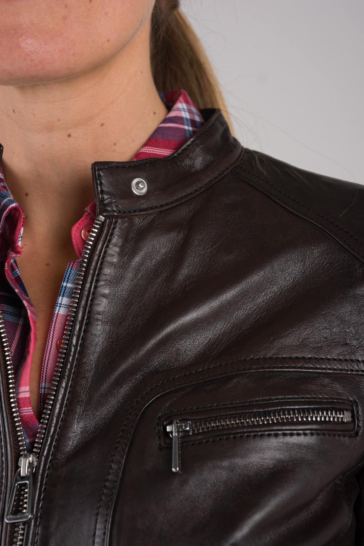 Chaqueta Mujeres Rose Garden SILENE LAMB SANDY/AOSTA R-BROWN — vista 7