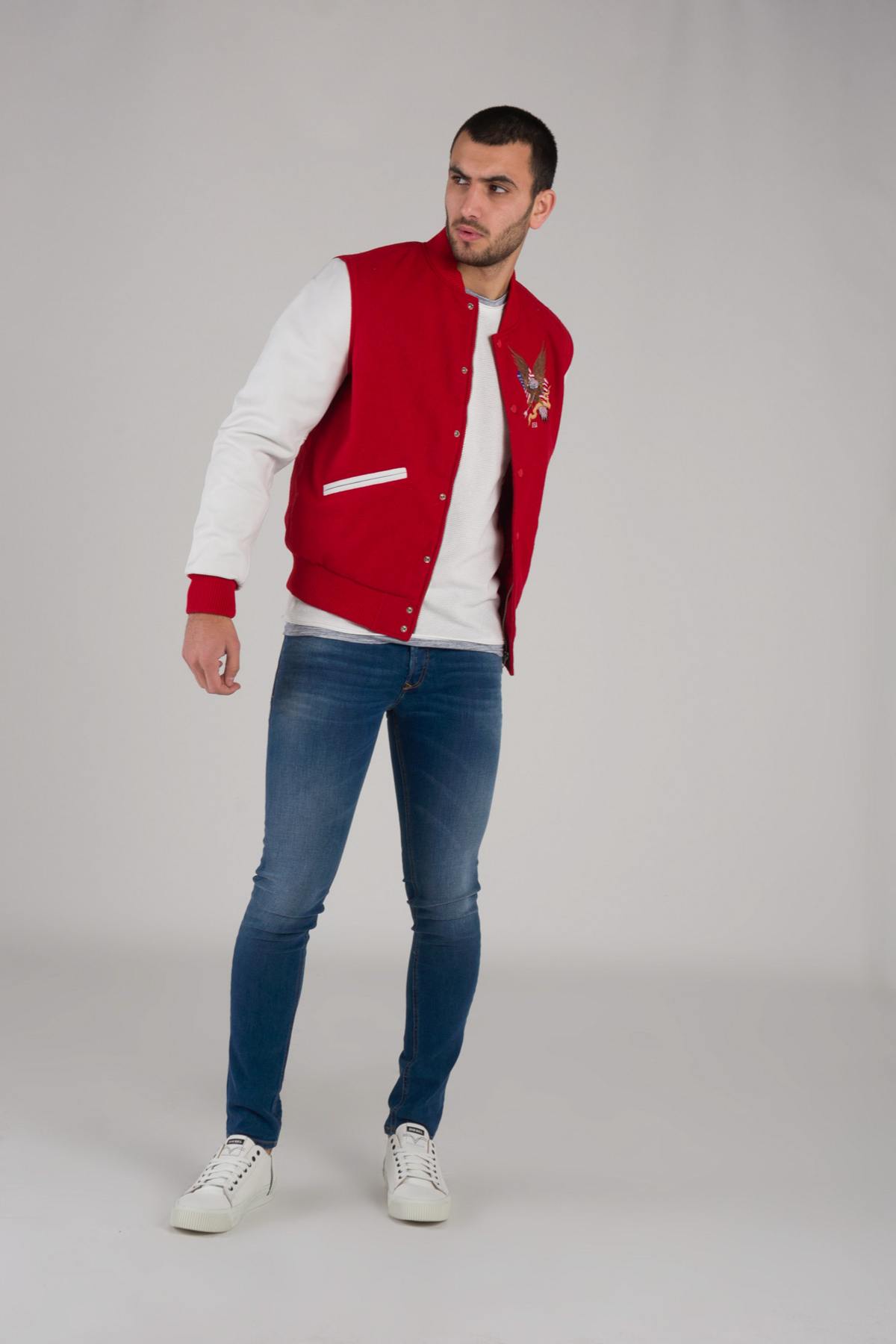 Herren Jacke American College REF 71 RED/WHITE — Ansicht 5