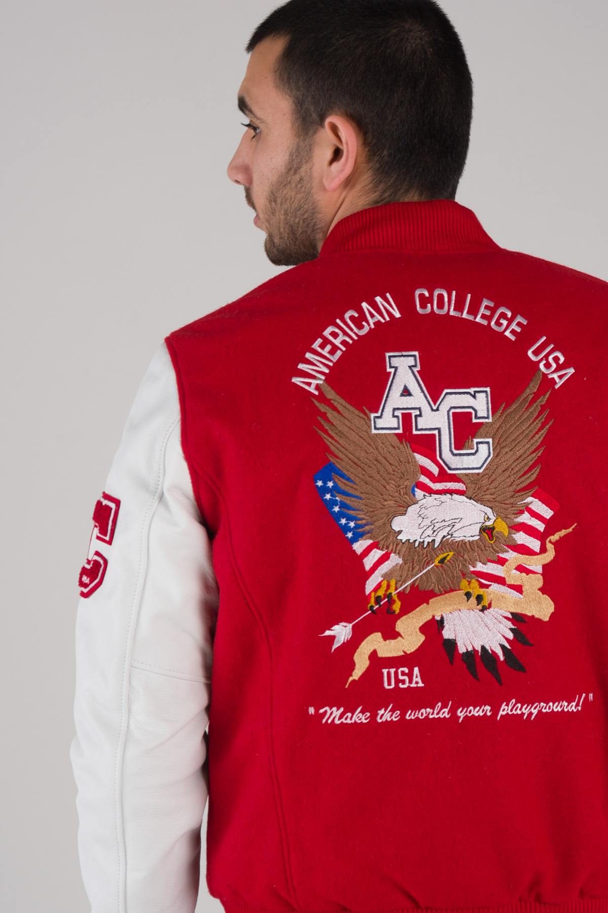 Herren Jacke American College REF 71 RED/WHITE — Ansicht 2
