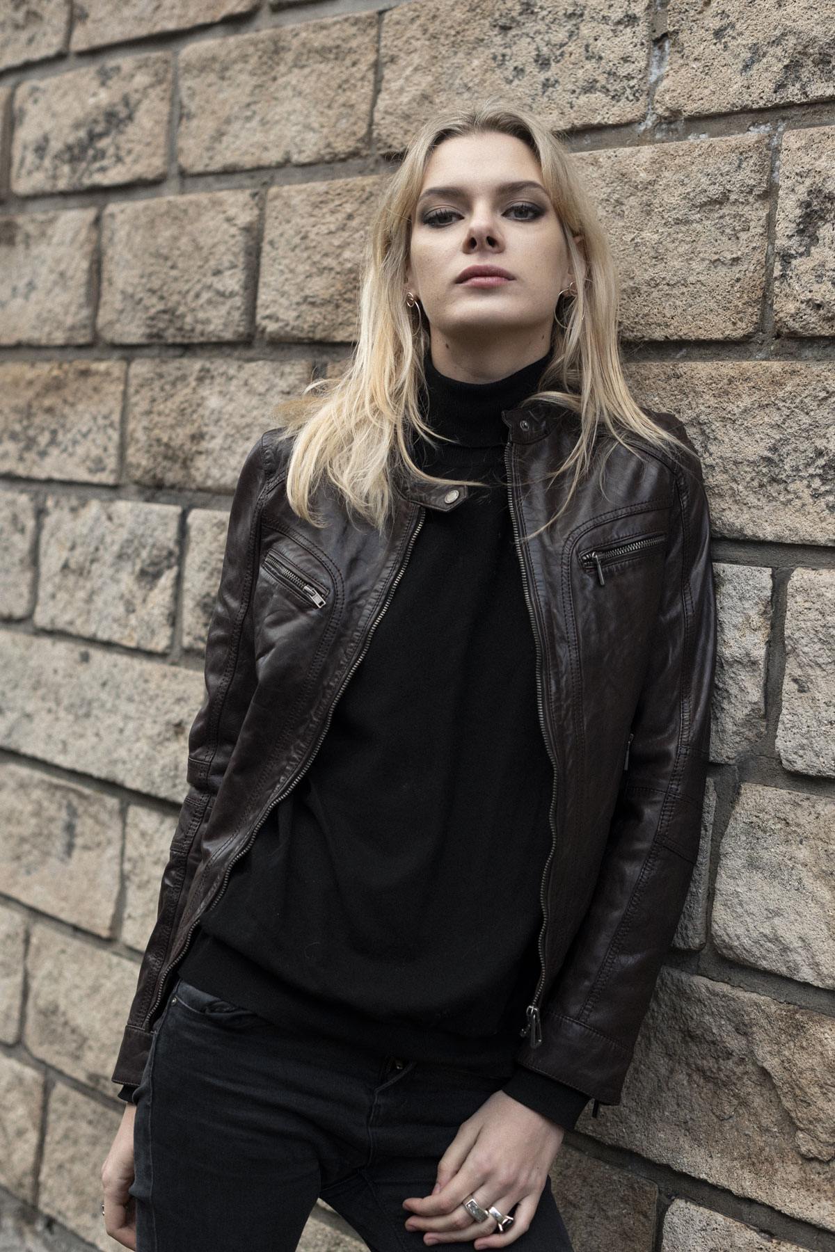 Chaqueta Mujeres Rose Garden SILENE LAMB SANDY/AOSTA R-BROWN — vista 1