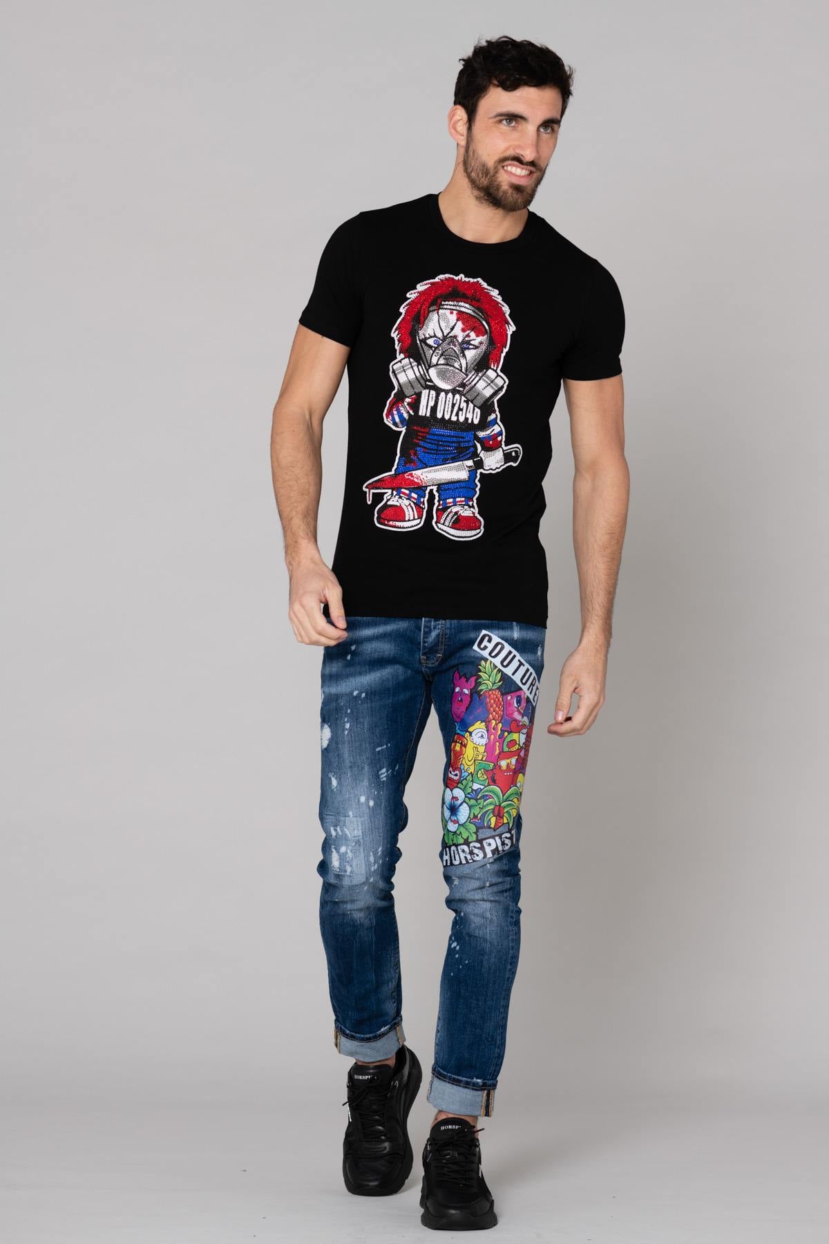 Camiseta Hombre Horspist TSHIRT CHUCK BLACK — vista 3