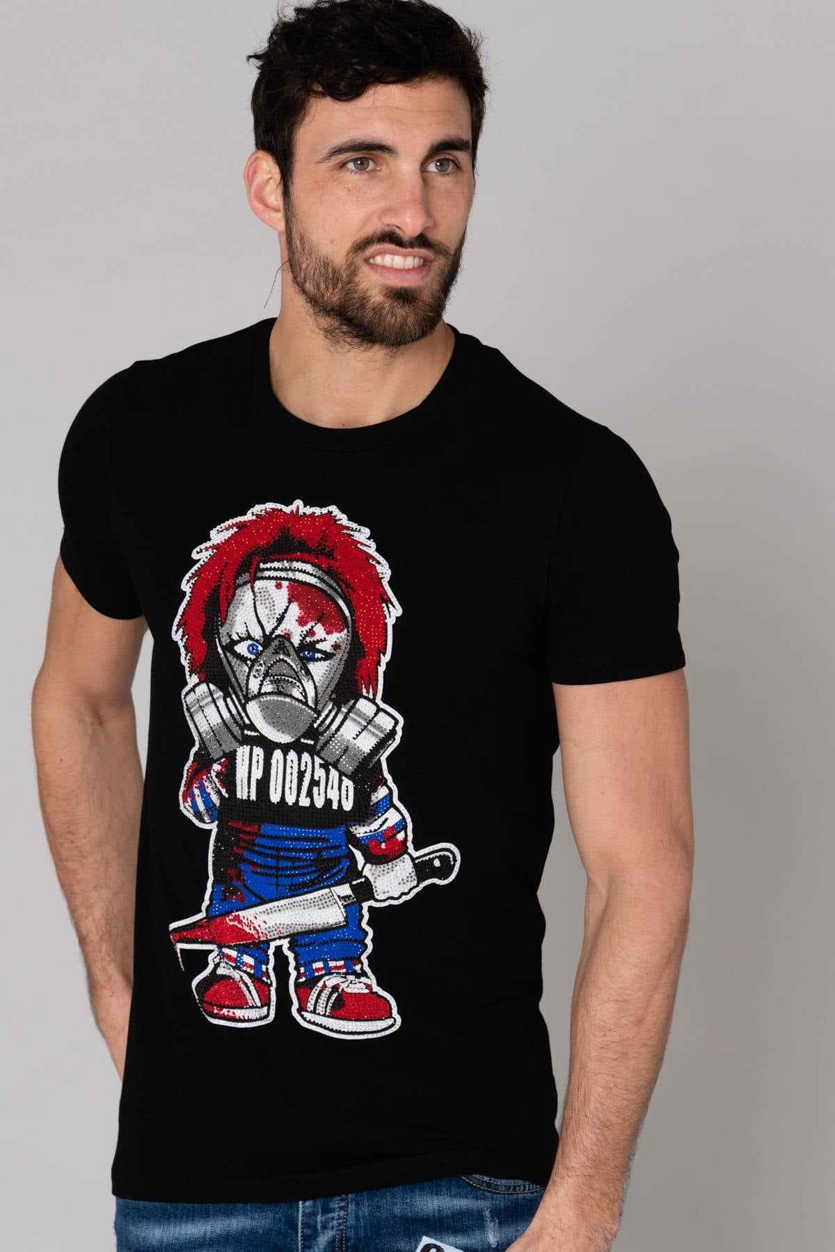 Camiseta Hombre Horspist TSHIRT CHUCK BLACK — vista 1