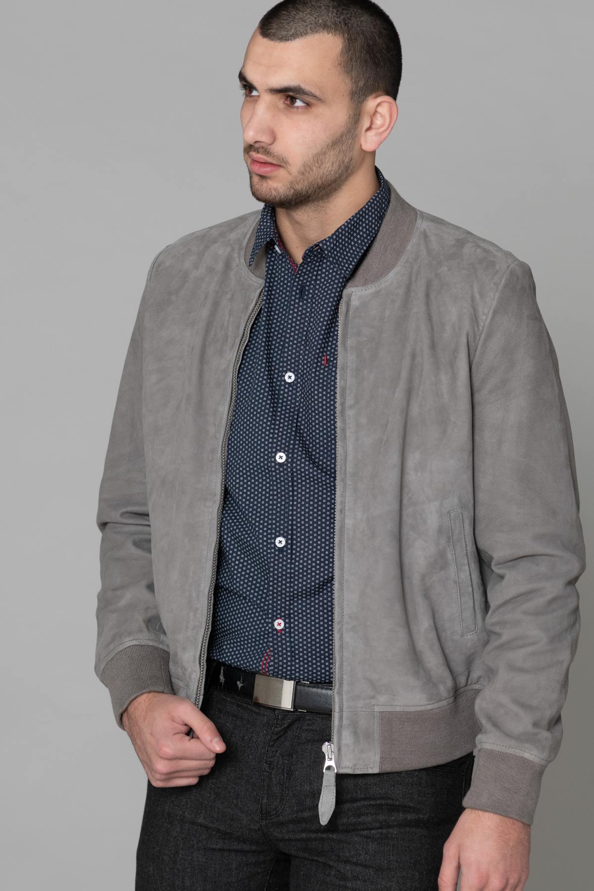 Chaqueta Hombre Schott LC300 LIGHT GREY — vista 3