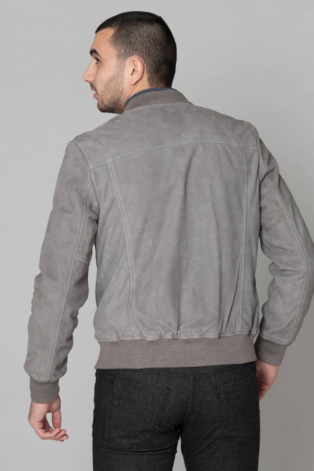 Chaqueta Hombre Schott LC300 LIGHT GREY — vista 5