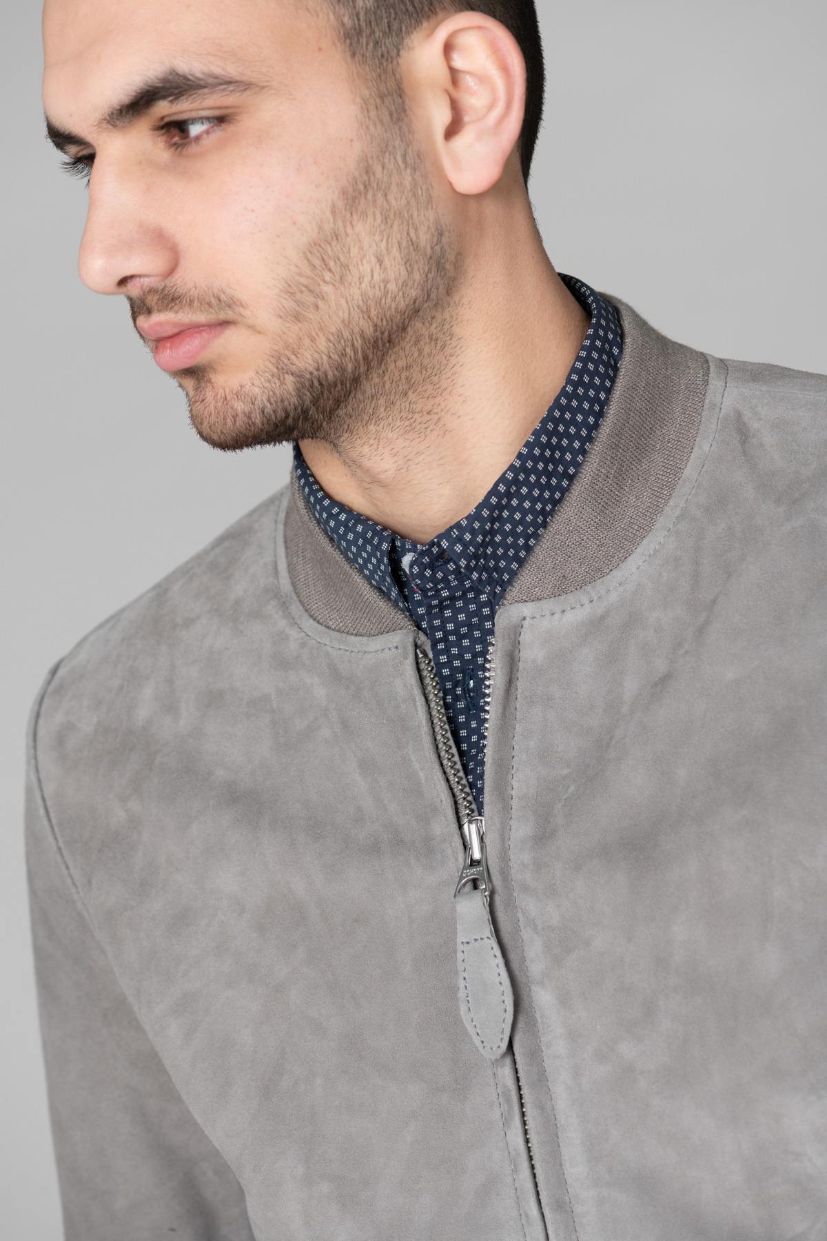 Chaqueta Hombre Schott LC300 LIGHT GREY — vista 6