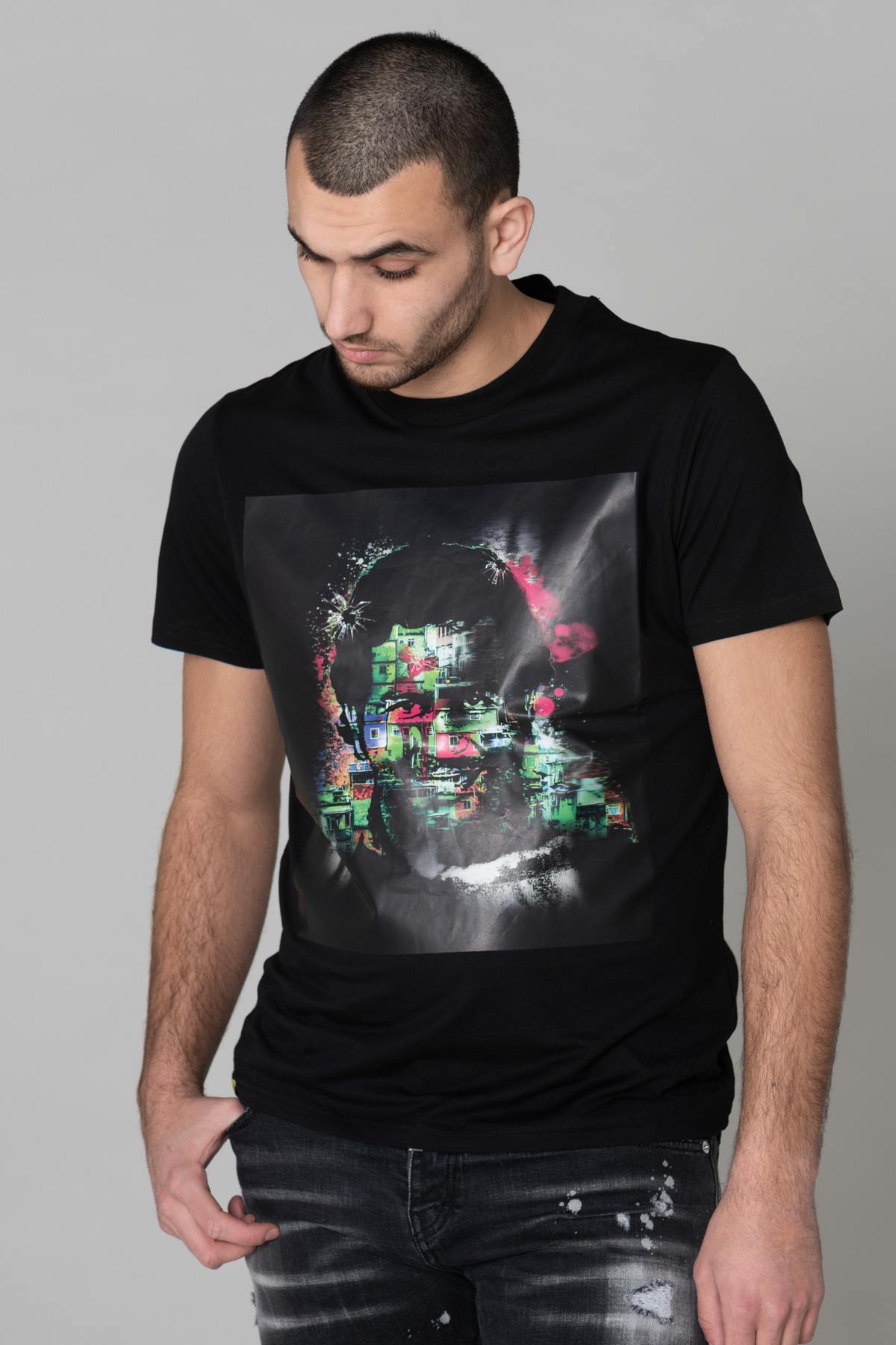 Tee Shirt Homme Horspist PABLO BLACK — vue 1