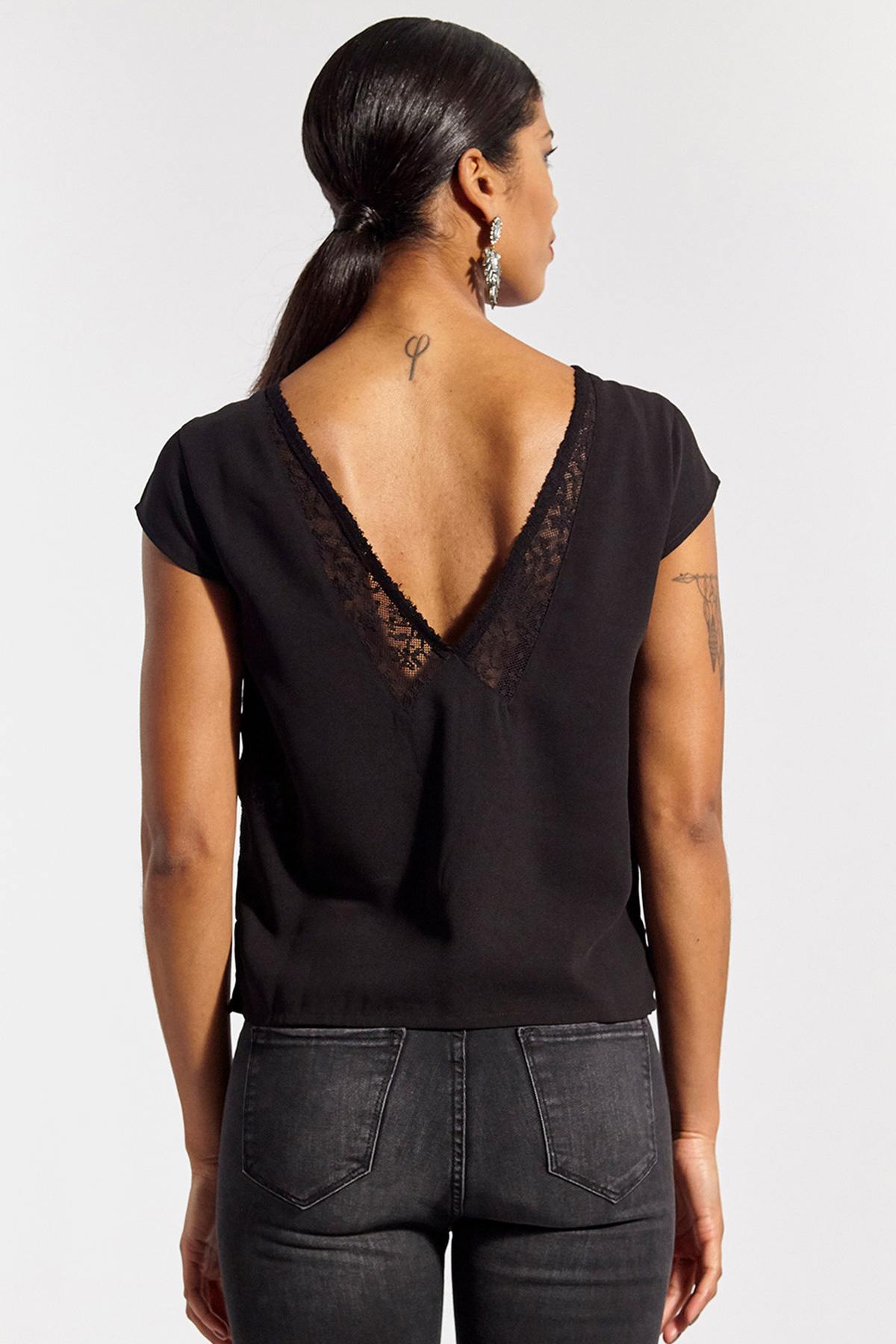 T-shirt Donna Kaporal BASILE BLACK — vista 3