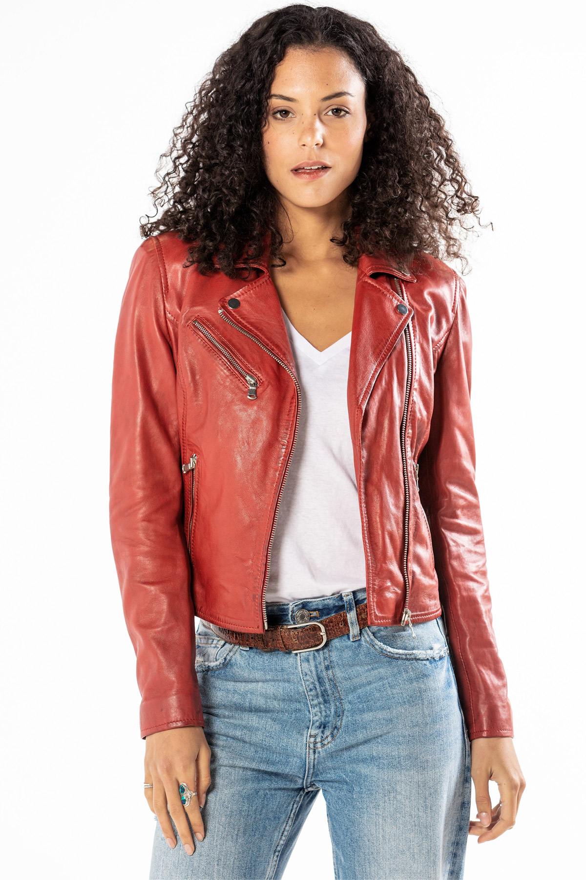 Blouson Femme Rose Garden BONITA SHEEP SANDY RED — vue 1