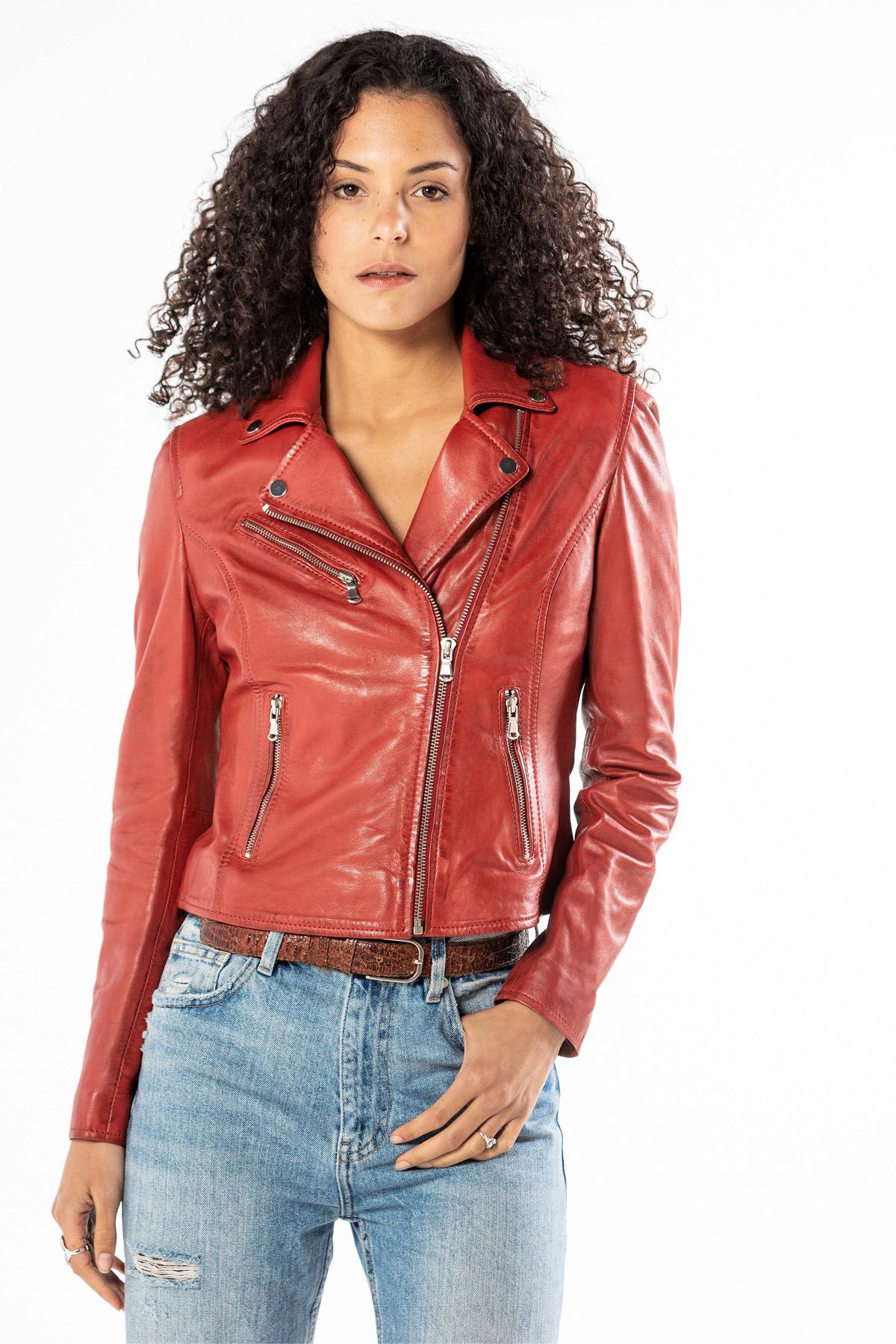 Blouson Femme Rose Garden BONITA SHEEP SANDY RED — vue 3