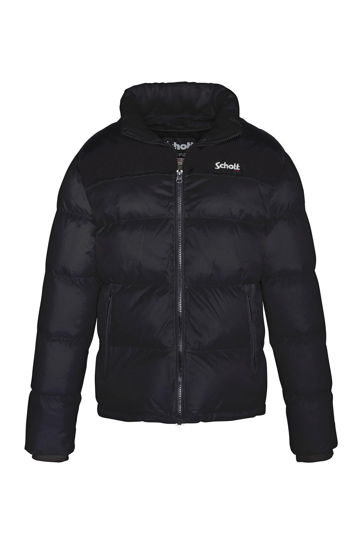 Giacche Uomo Schott UTAH BLACK — vista 2