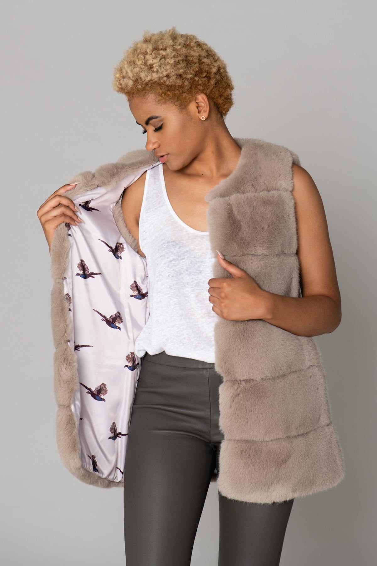 Cappotto Donna Oakwood ACT TAUPE 525 — vista 6