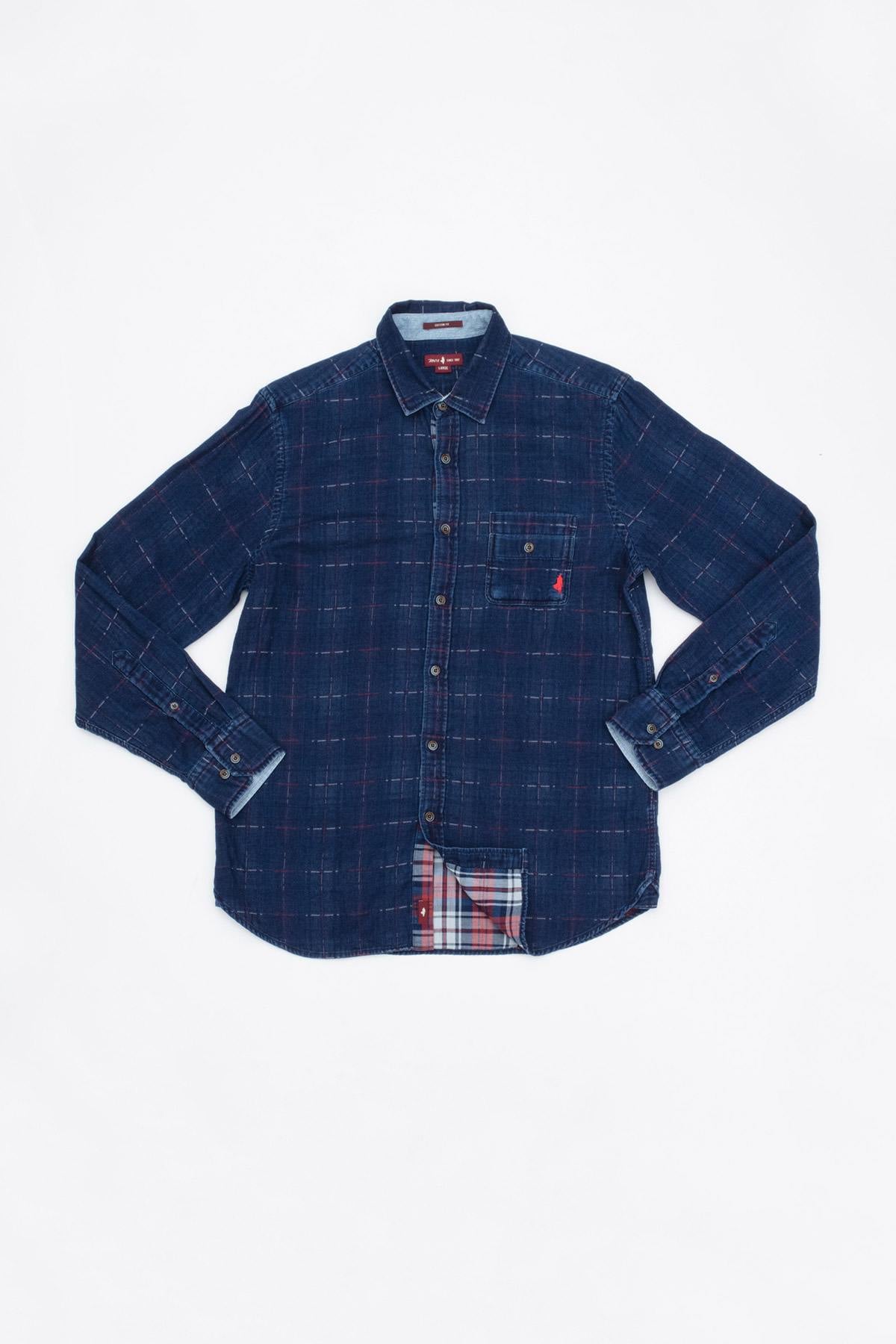 Chemise Homme Mcs MFCHML-C009-754 INDIGO — vue 1