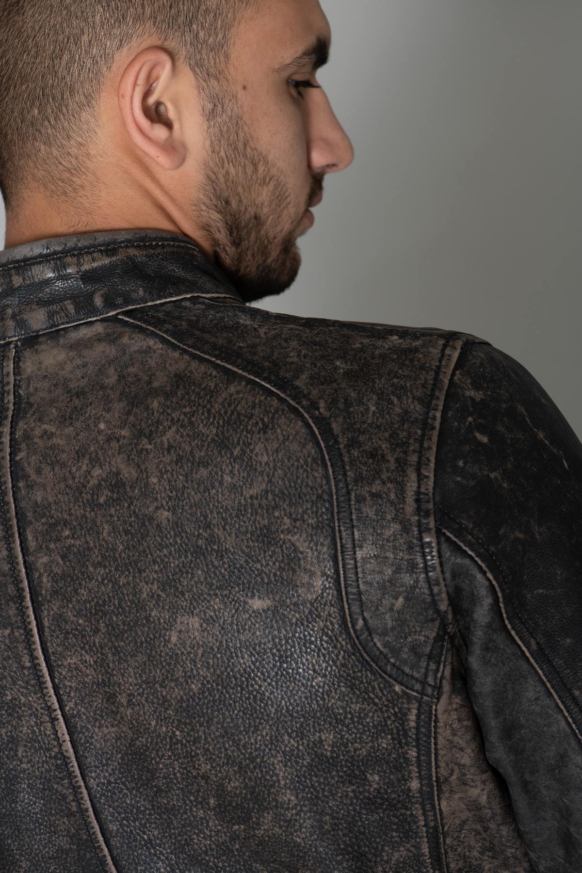 Herren Jacke Daytona HURICAN COW ASPHALT BLACK — Ansicht 9