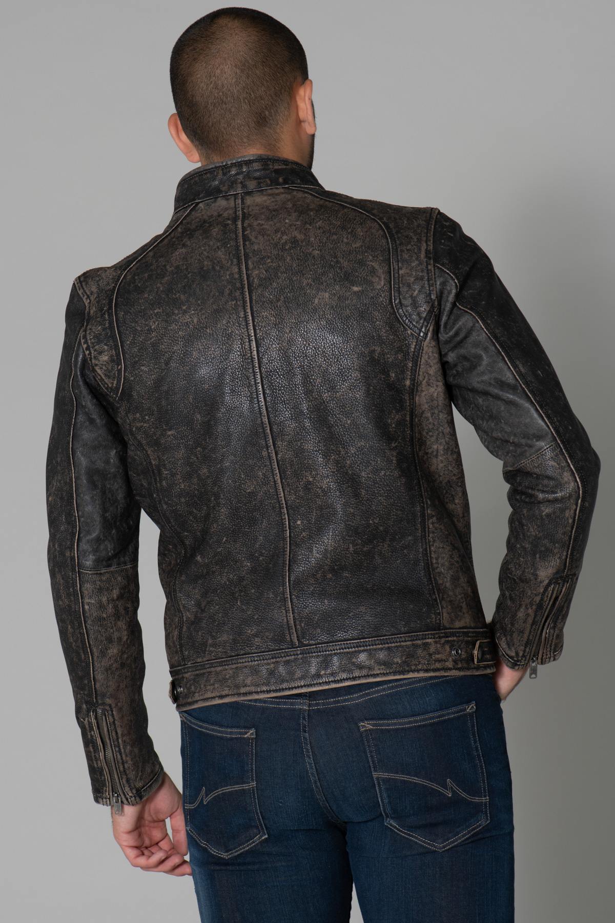 Herren Jacke Daytona HURICAN COW ASPHALT BLACK — Ansicht 6