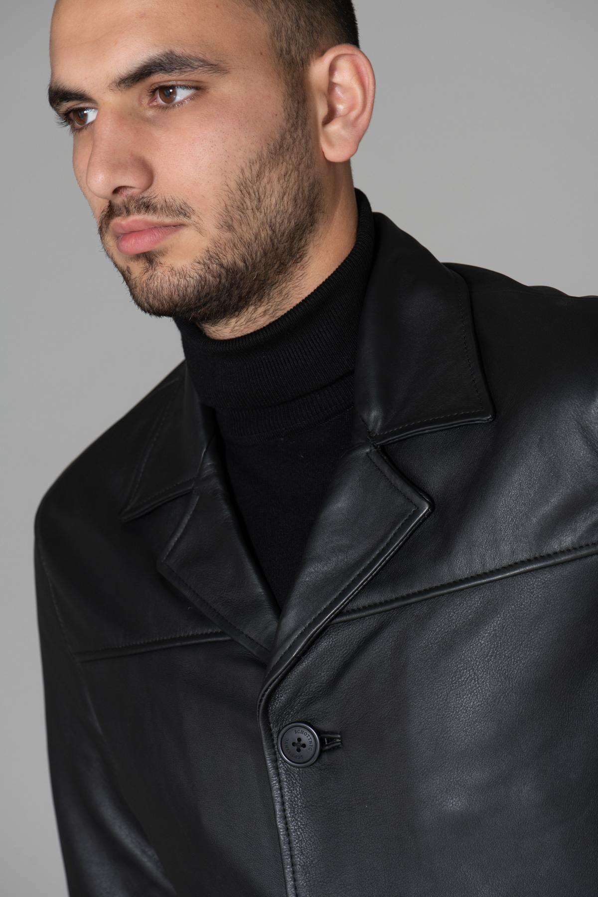 Cazadora Hombre Schott LCMAINE2 BLACK — vista 2