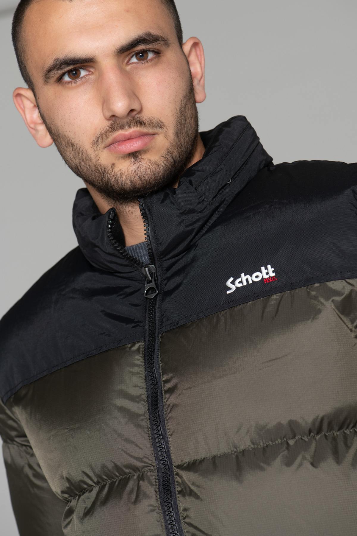 Herren Jacke Schott UTAH KAKI — Ansicht 1
