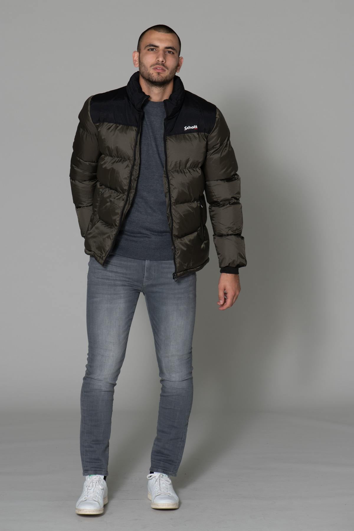Herren Jacke Schott UTAH KAKI — Ansicht 2