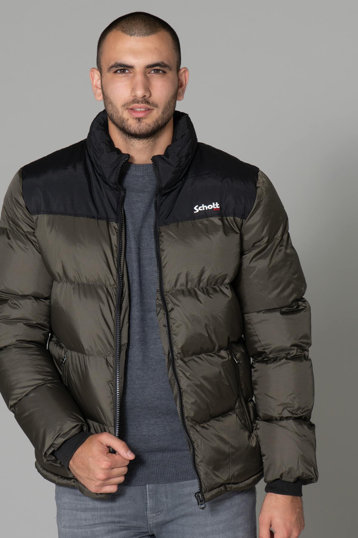 Herren Jacke Schott UTAH KAKI — Ansicht 7