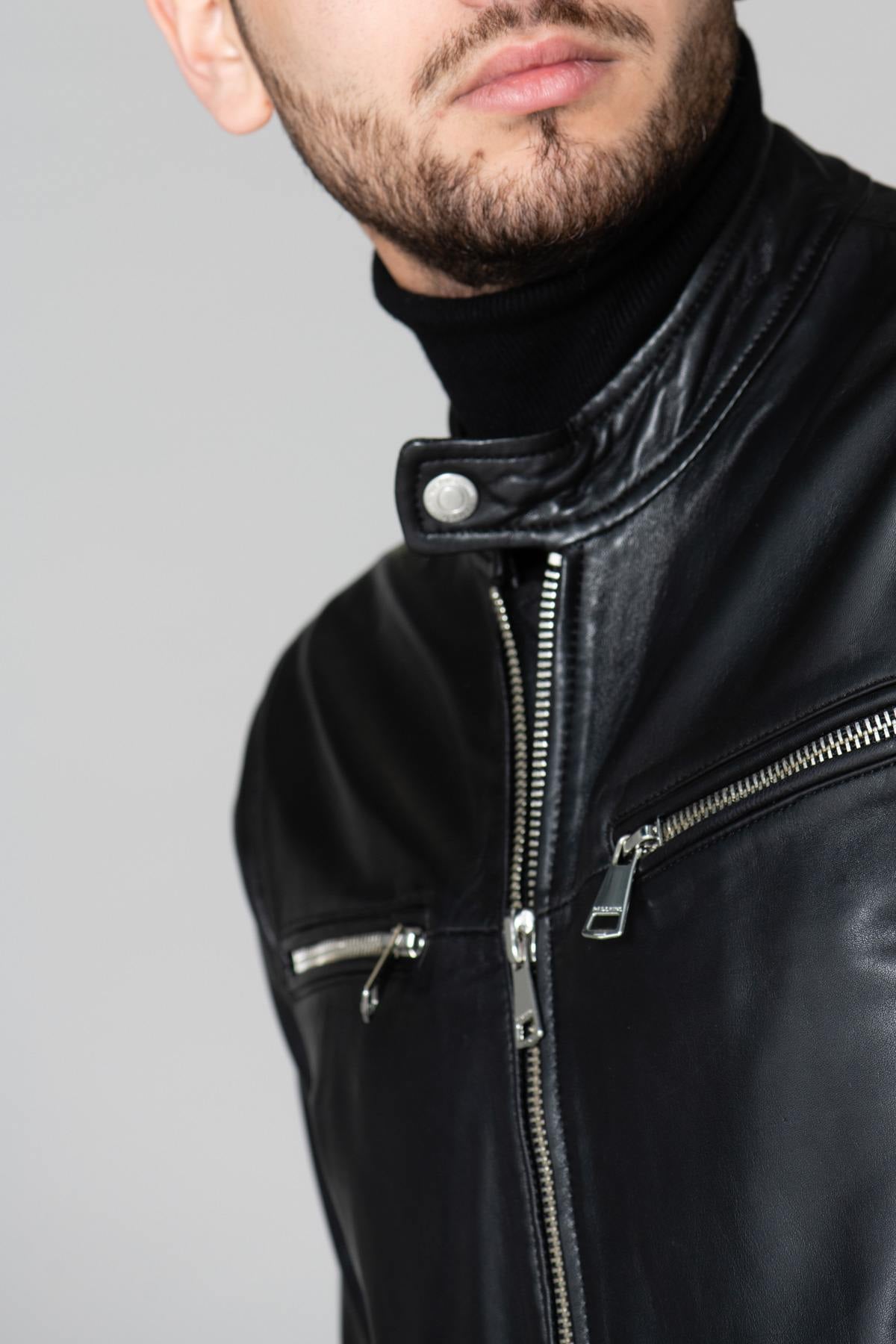 Giacche Uomo Redskins WAYNE SHINE BLACK — vista 4