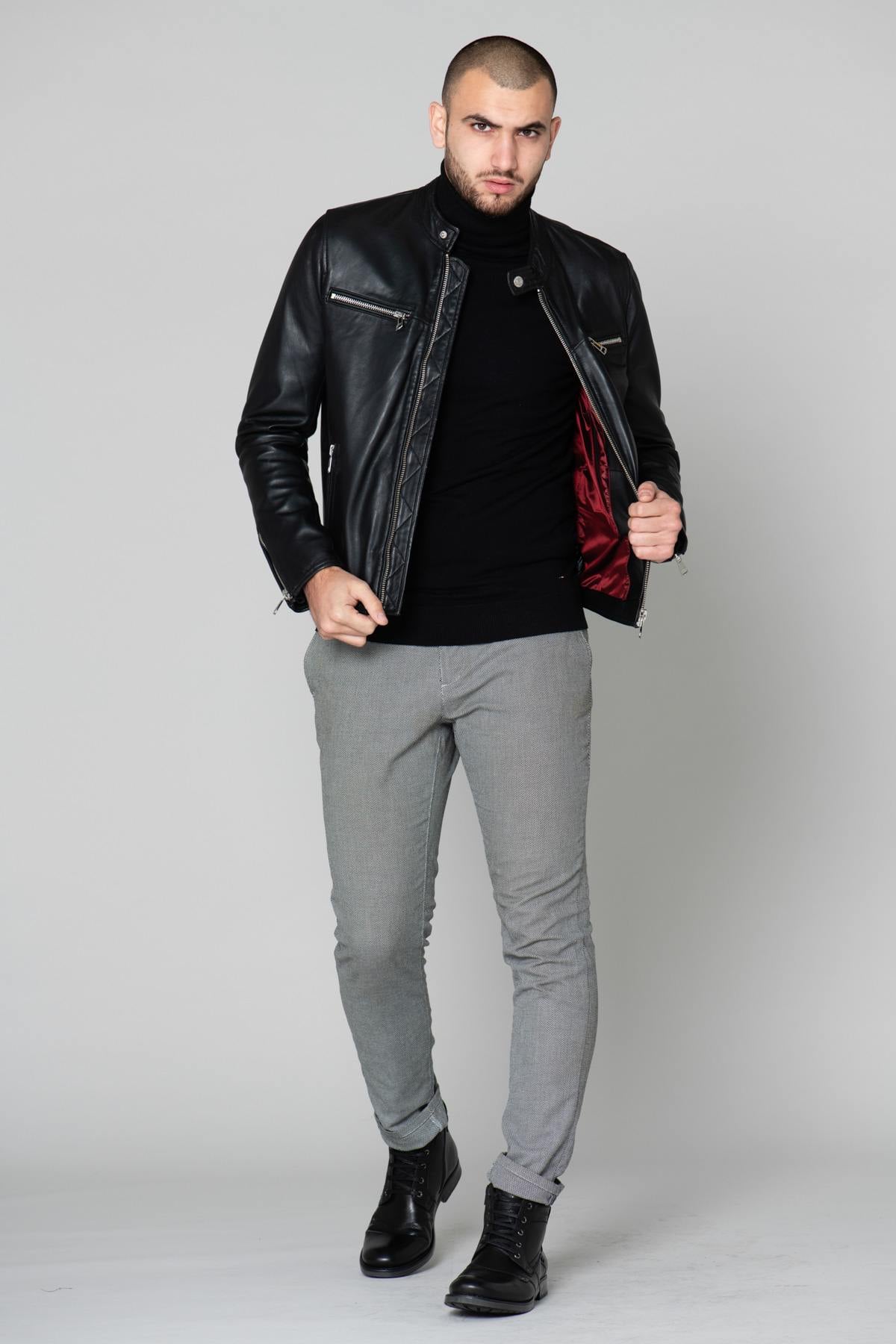 Giacche Uomo Redskins WAYNE SHINE BLACK — vista 2