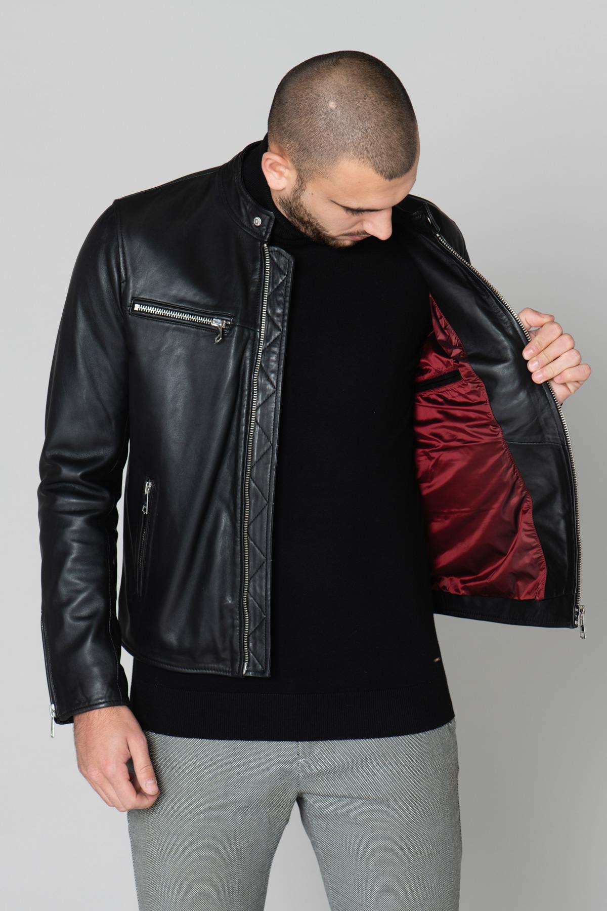 Giacche Uomo Redskins WAYNE SHINE BLACK — vista 5