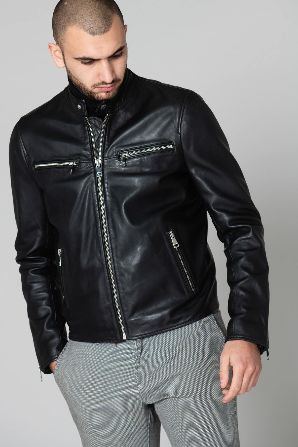 Giacche Uomo Redskins WAYNE SHINE BLACK — vista 7