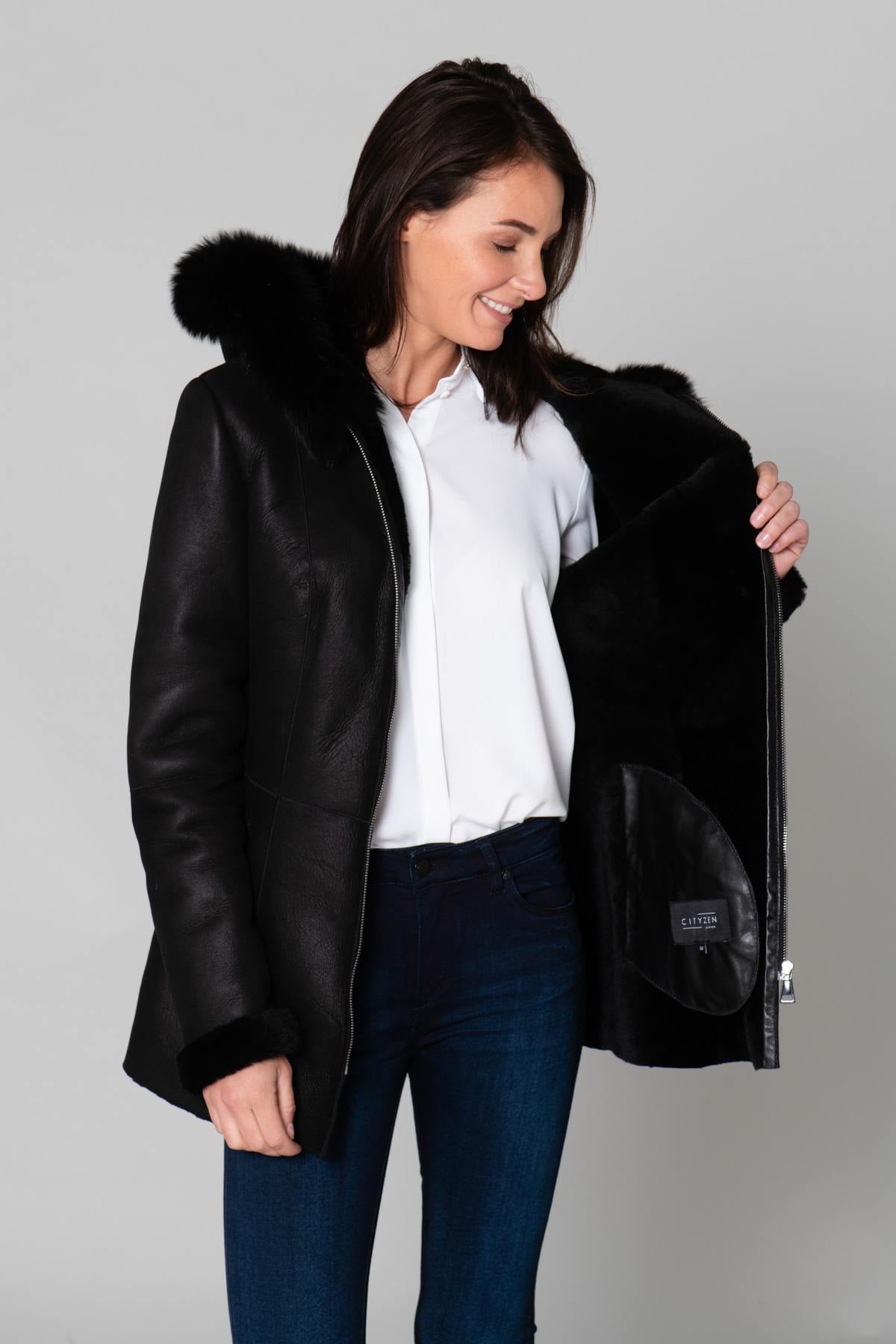 Damen Mantel Cityzen SEVILLE BLACK — Ansicht 5