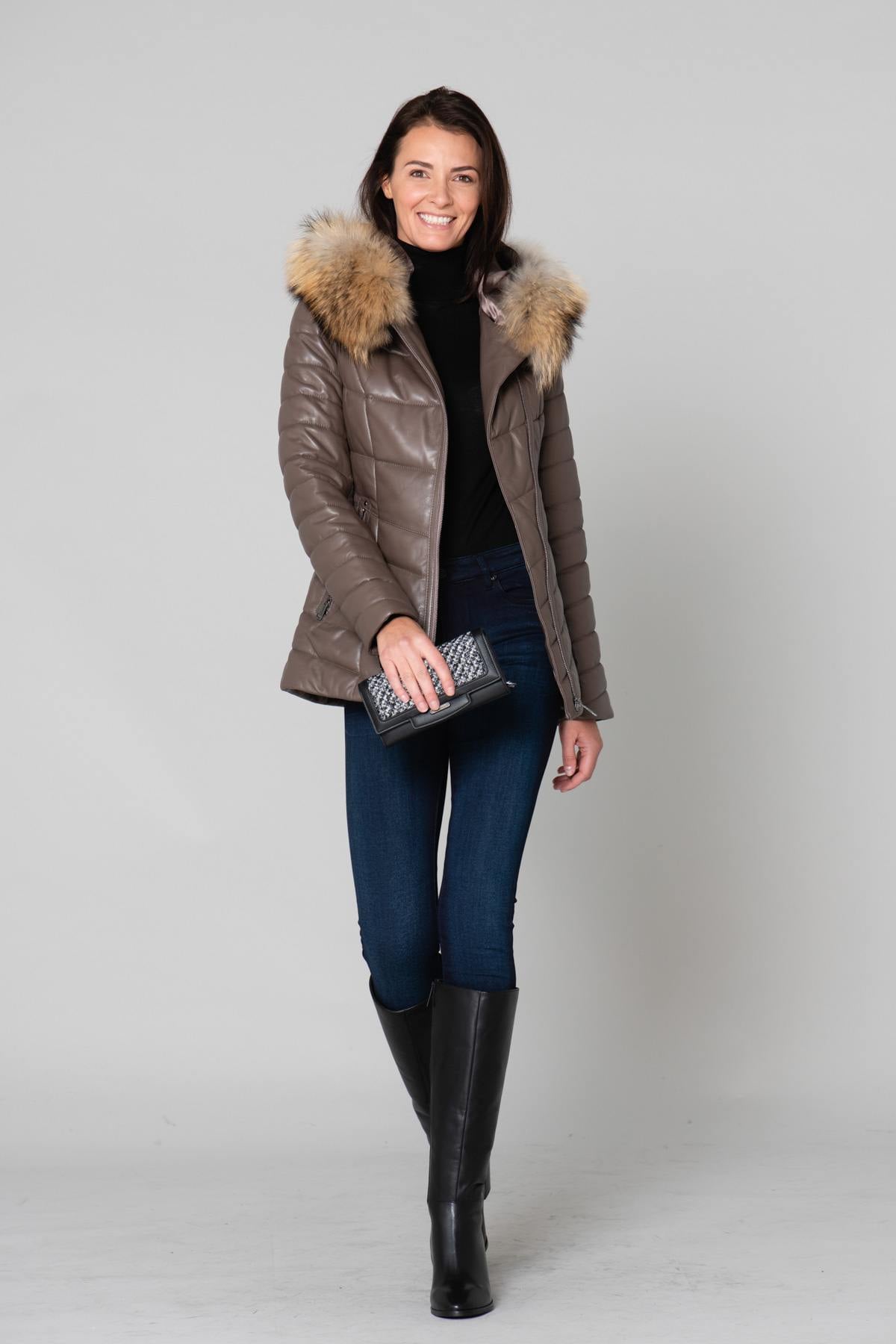 Blouson Femme Cityzen PRESTIGE TAUPE  — vue 3
