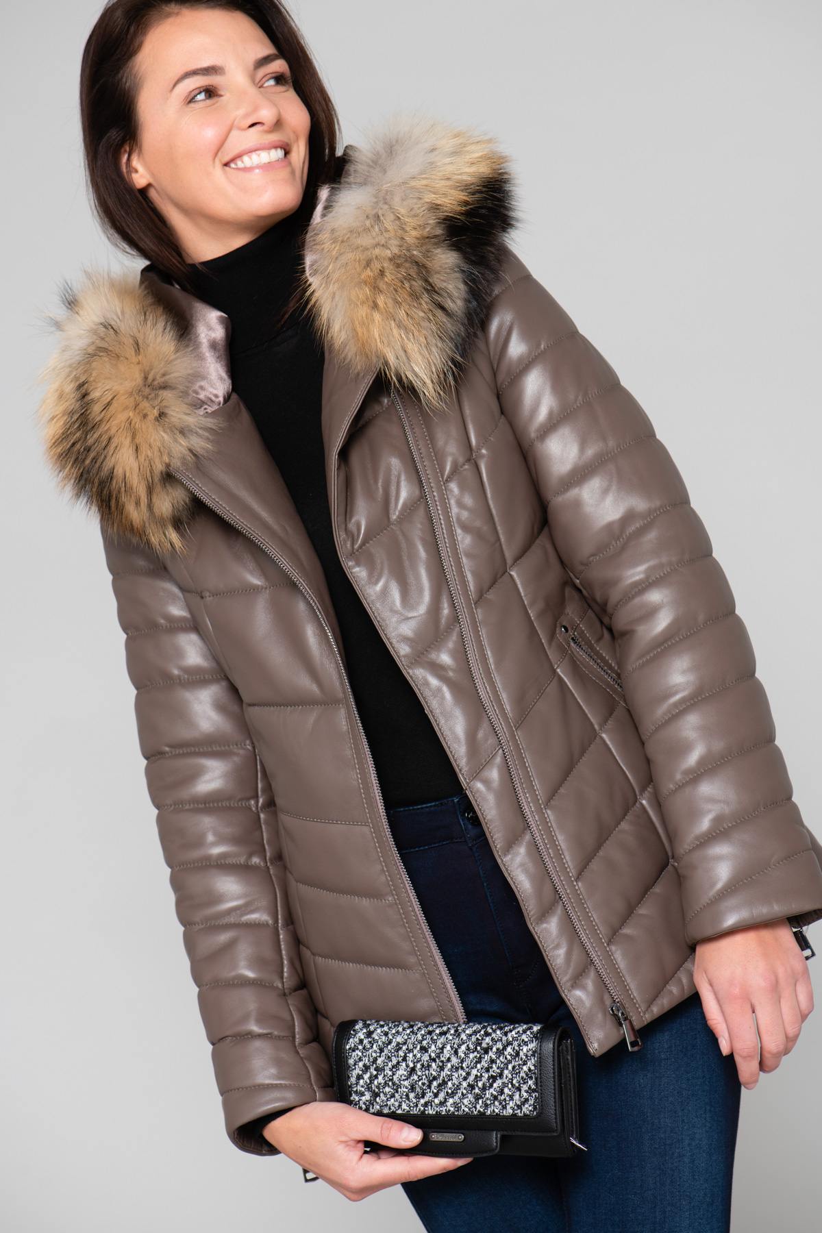 Blouson Femme Cityzen PRESTIGE TAUPE  — vue 1