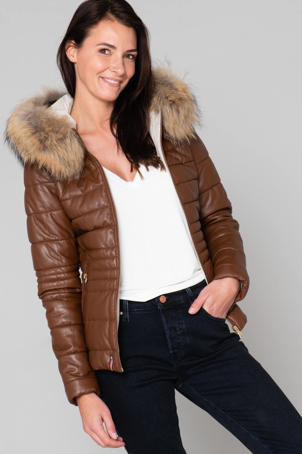 Blouson Femme Oakwood JELLY TAN 515 ZZ — vue 1