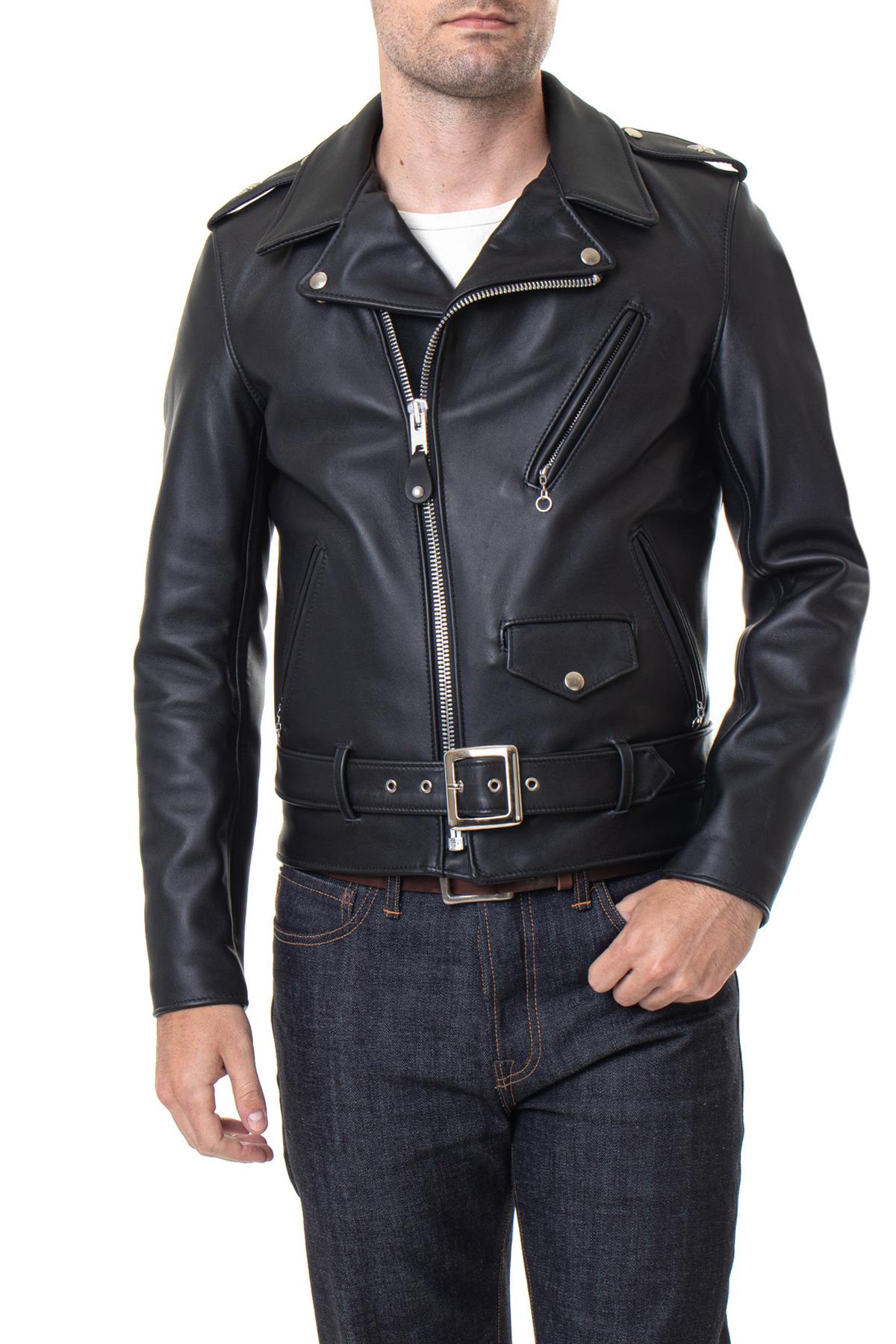 Chaqueta Hombre Schott 613S BLACK — vista 4