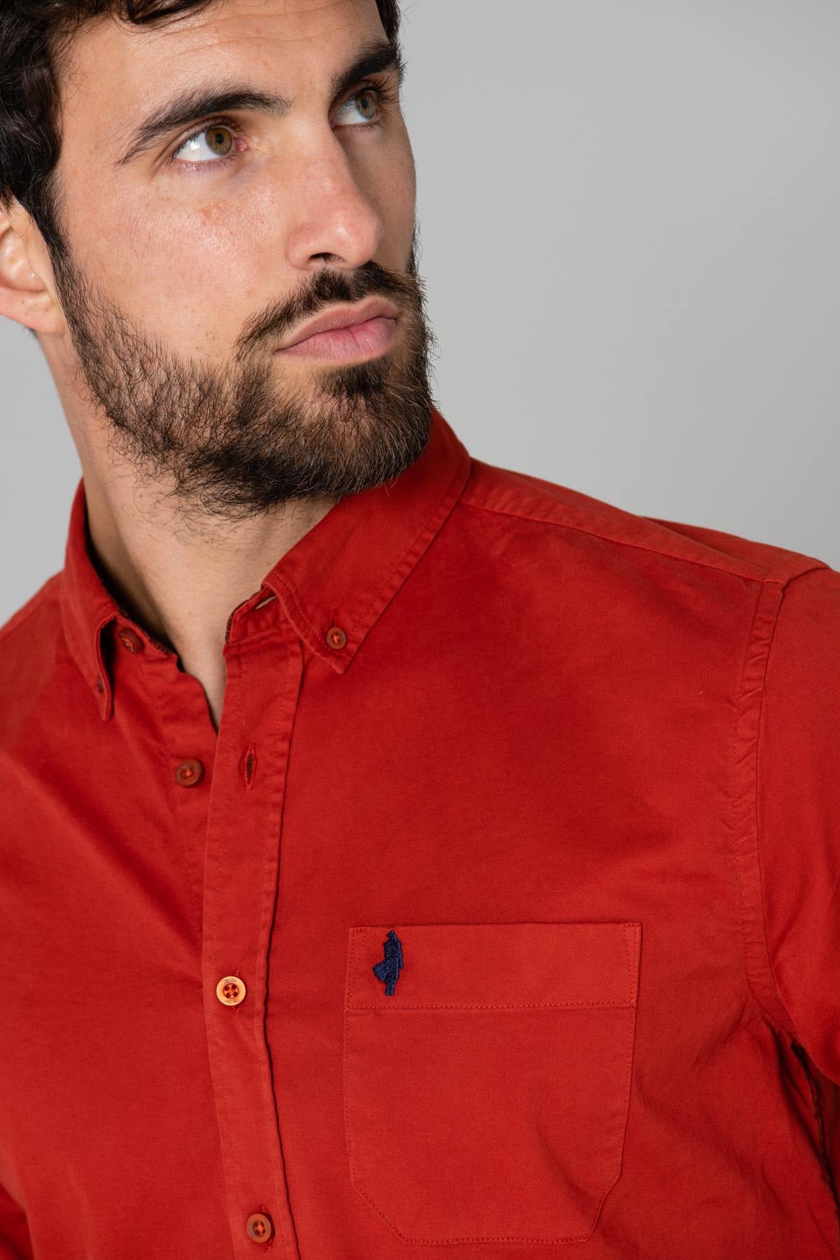 Chemise Homme Mcs DMM8101000-C0083-301 ORANGE — vue 2