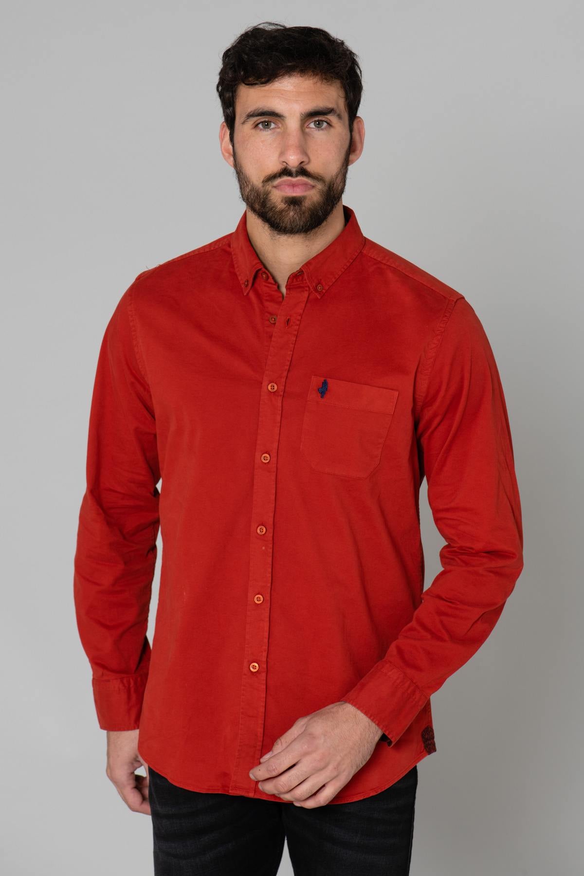 Chemise Homme Mcs DMM8101000-C0083-301 ORANGE — vue 1