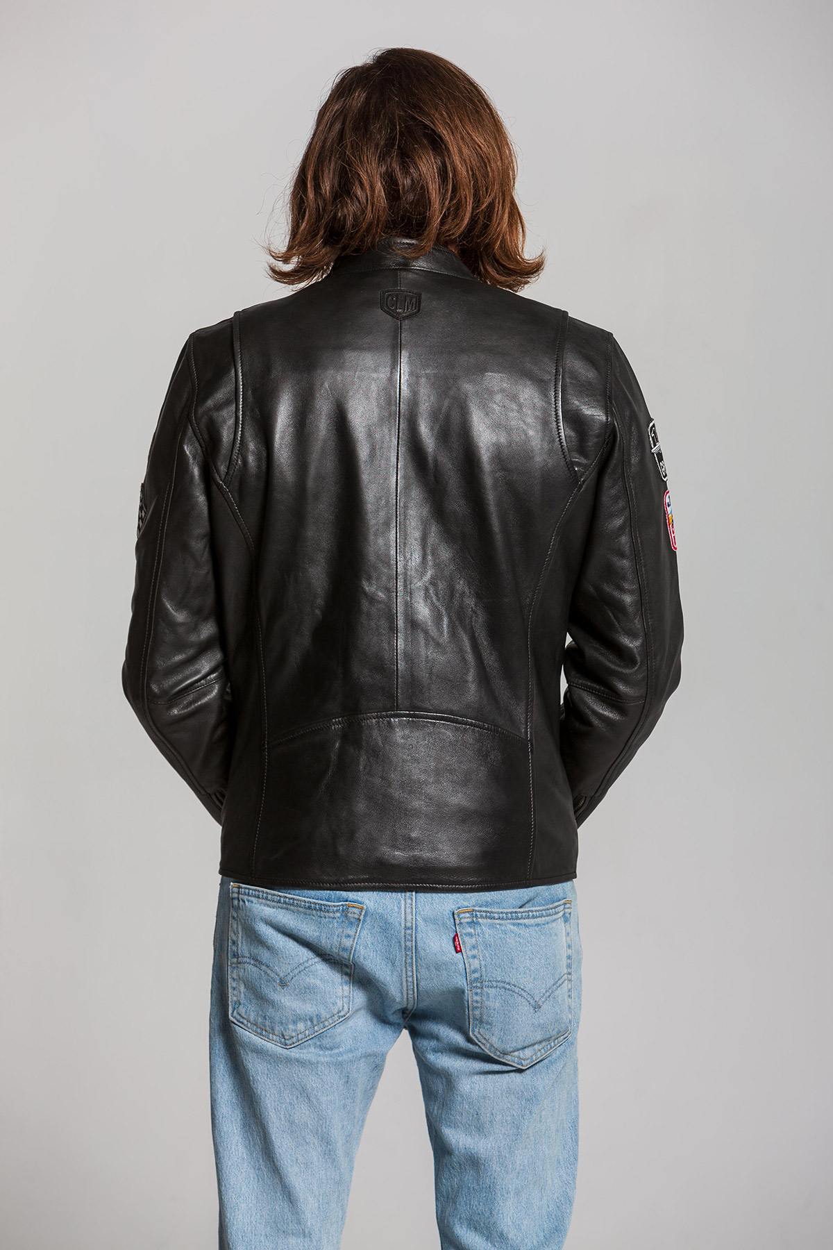 Chaqueta Hombre Classic Legend Motors LOTUS JP JARIER SHEEP CROWN BLACK — vista 3
