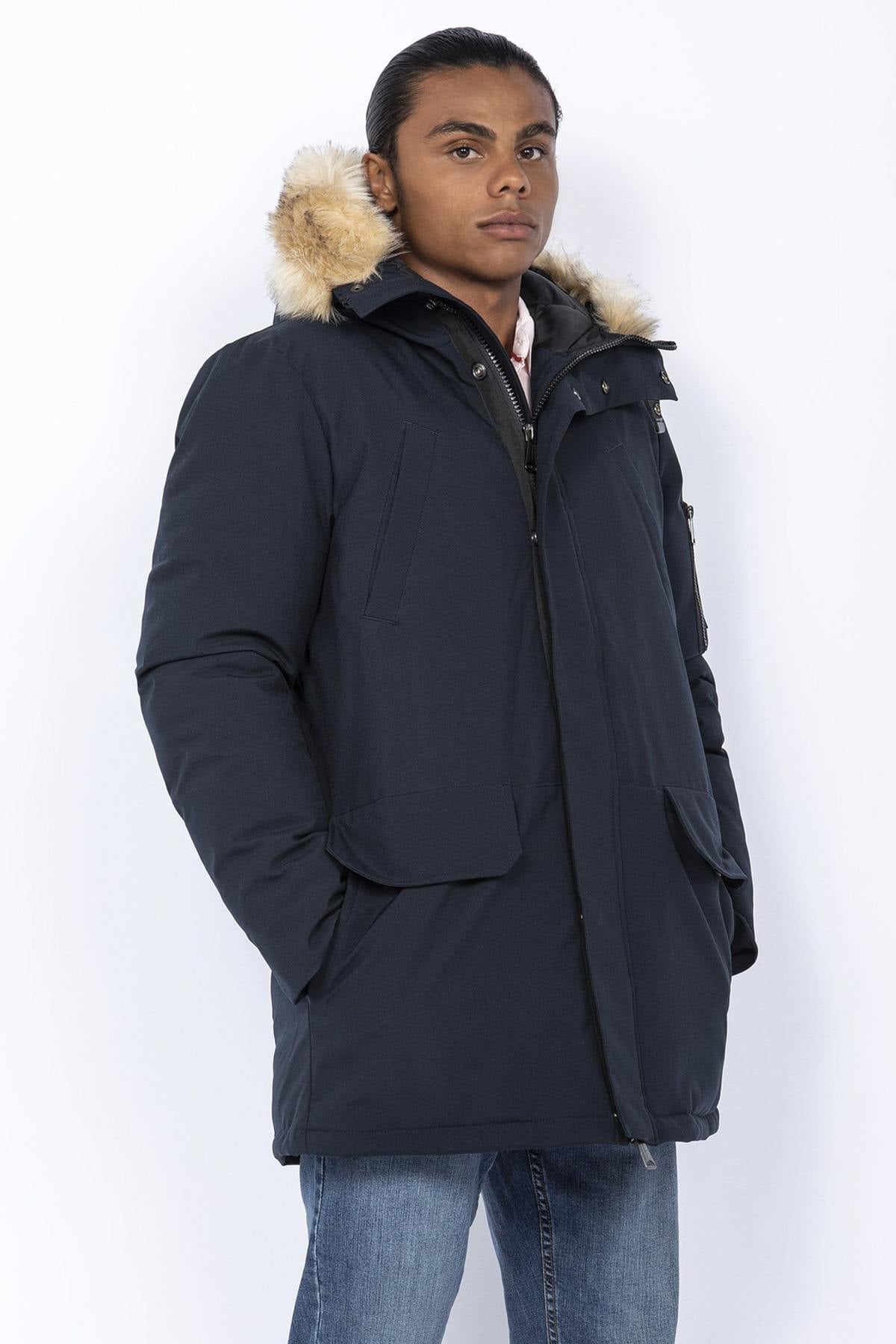 Herren Mantel Schott NELSON20 NAVY — Ansicht 2