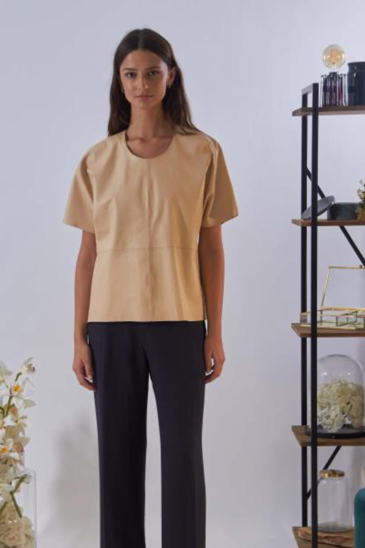 Tee Shirt Femme Oakwood ANGELINA BEIGE 514 — vue 3