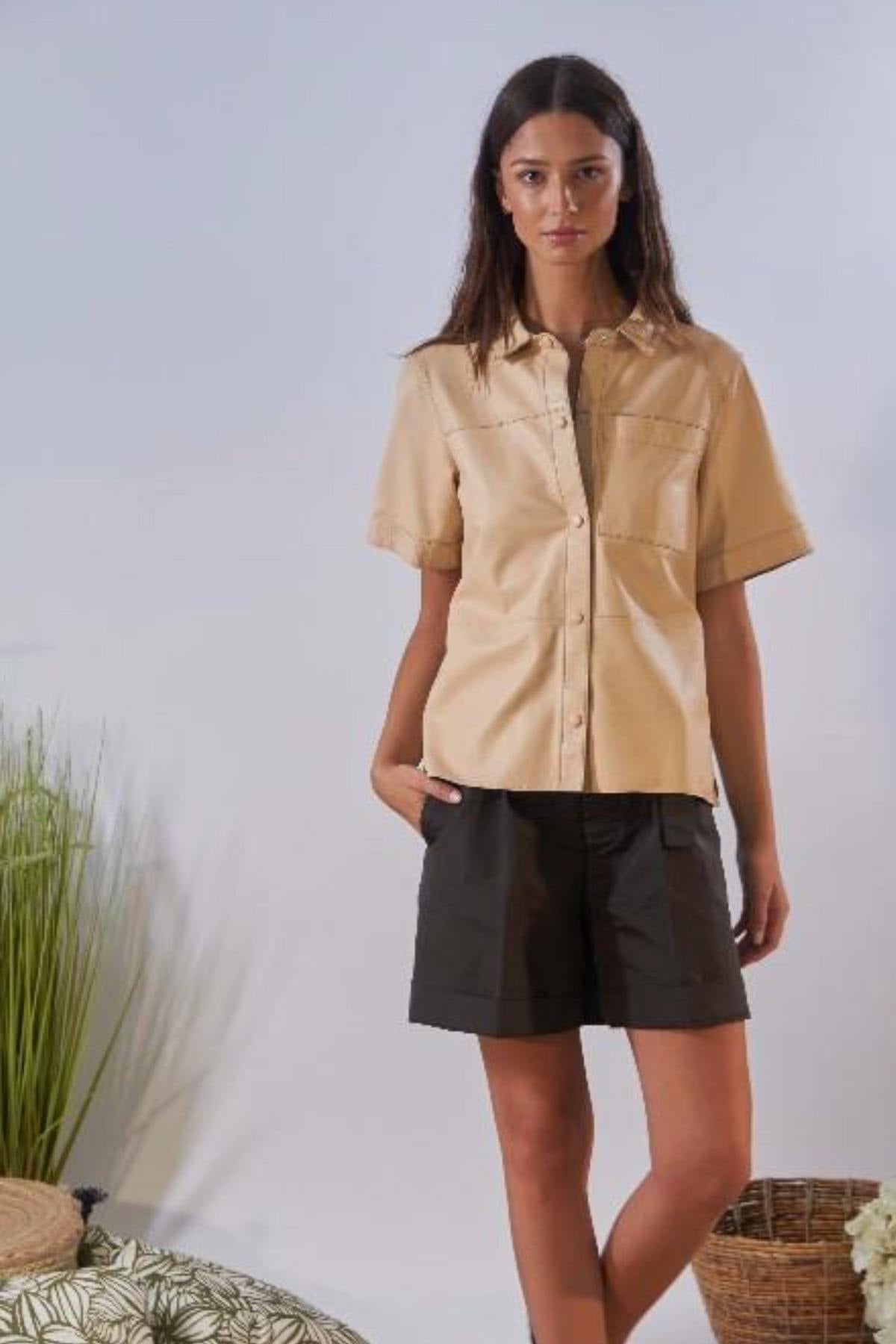 Camisa Mujeres Oakwood TAYLOR BEIGE 514 — vista 3