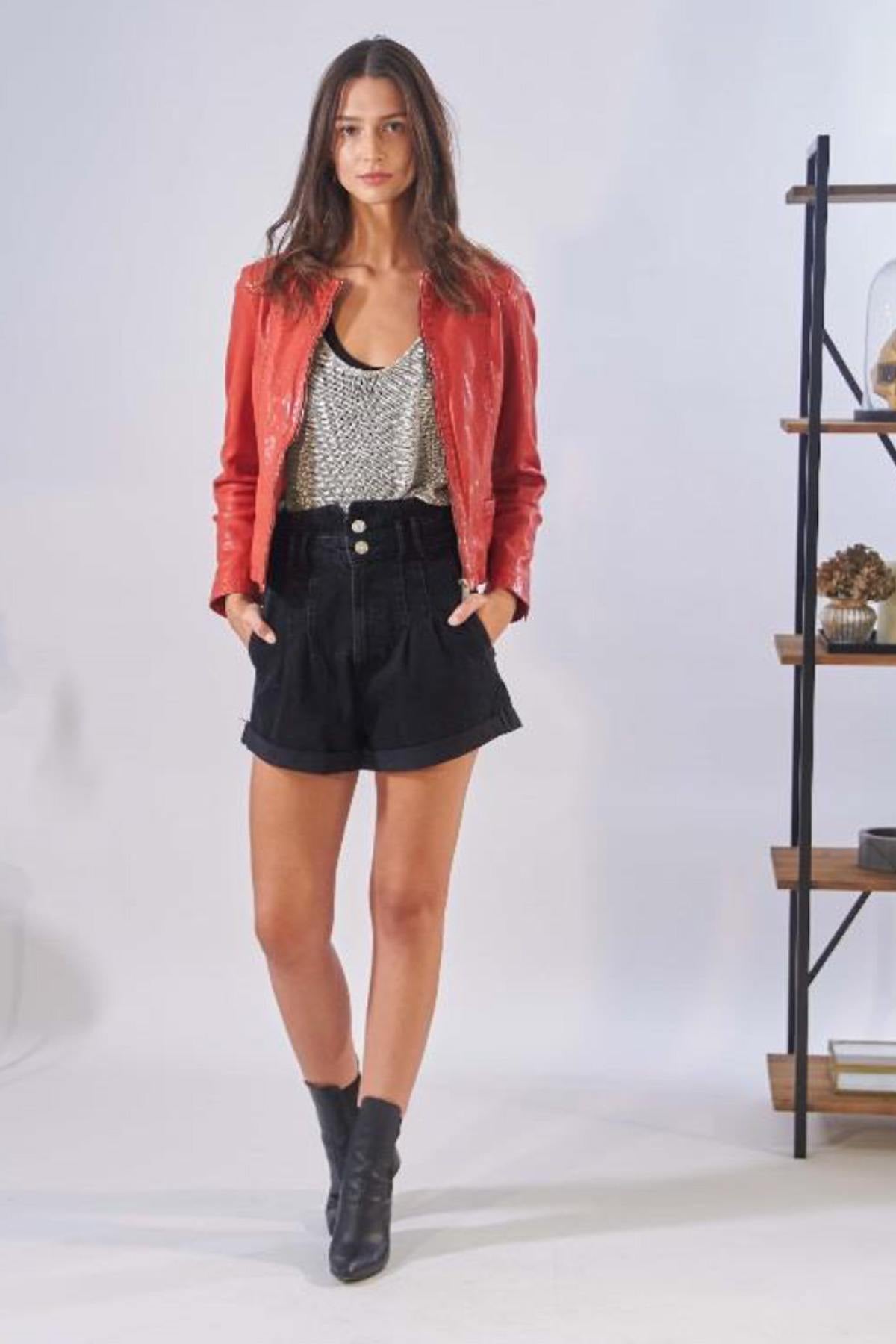Blouson Femme Oakwood PENNY ROUGE 538 — vue 9