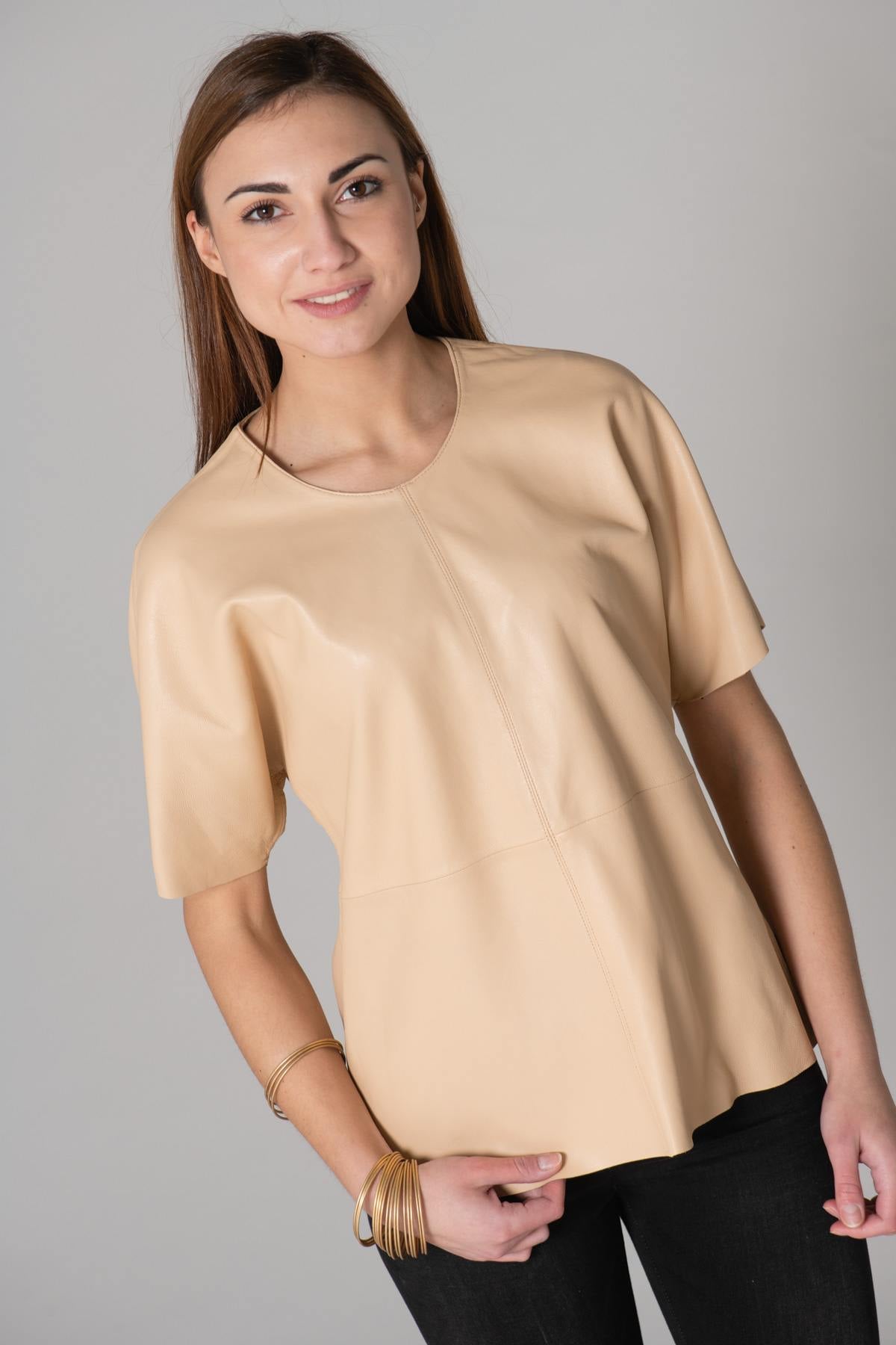 Tee Shirt Femme Oakwood ANGELINA BEIGE 514 — vue 1