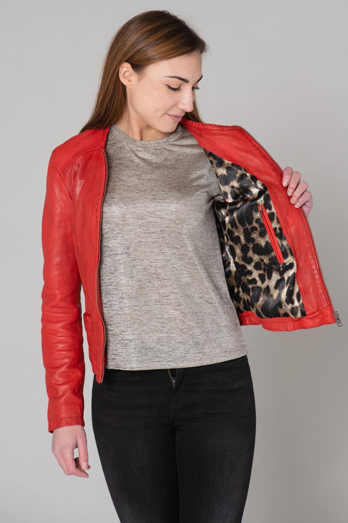 Blouson Femme Oakwood PENNY ROUGE 538 — vue 4